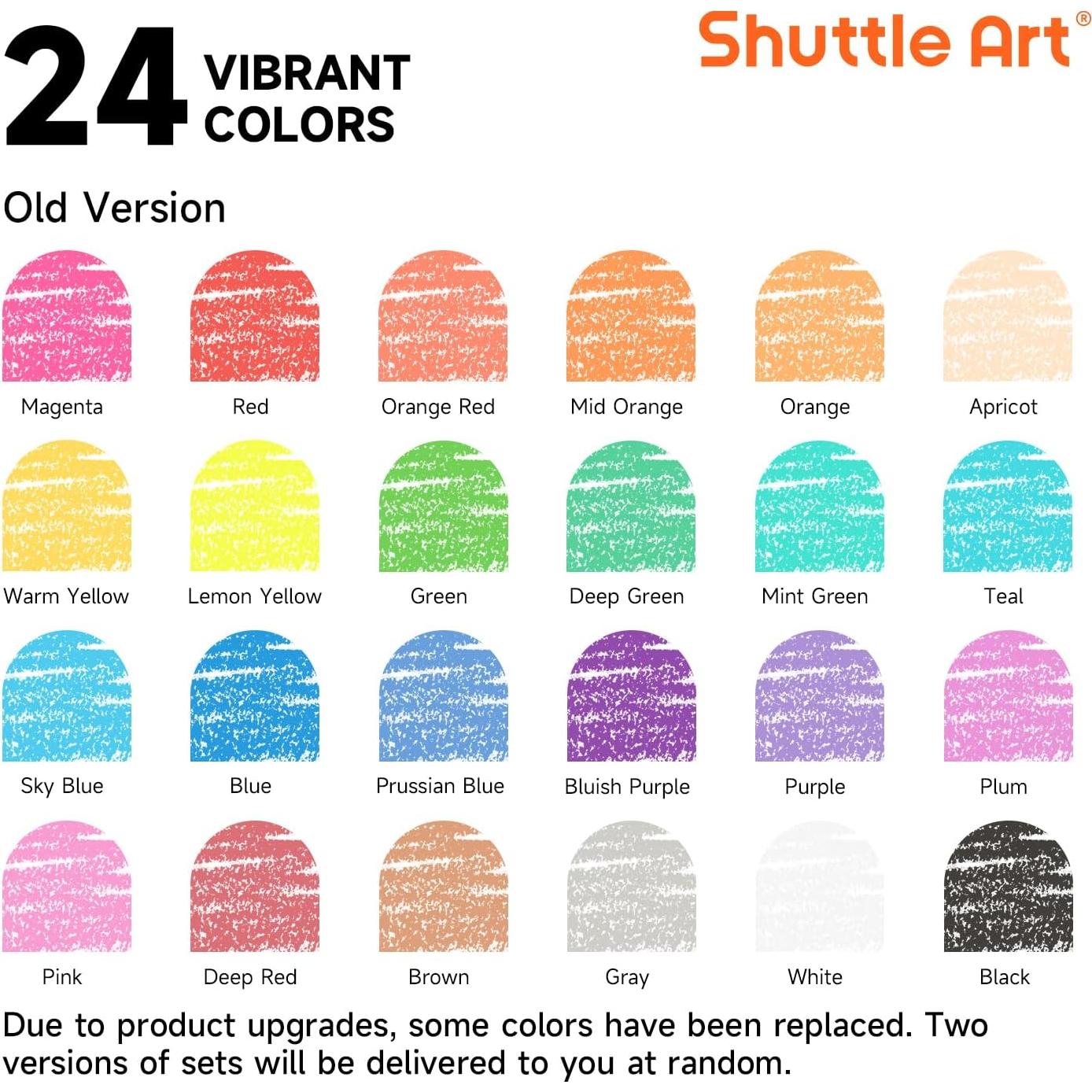 Conjunto de Crayones Shuttle Art 960 unidades 24 colores