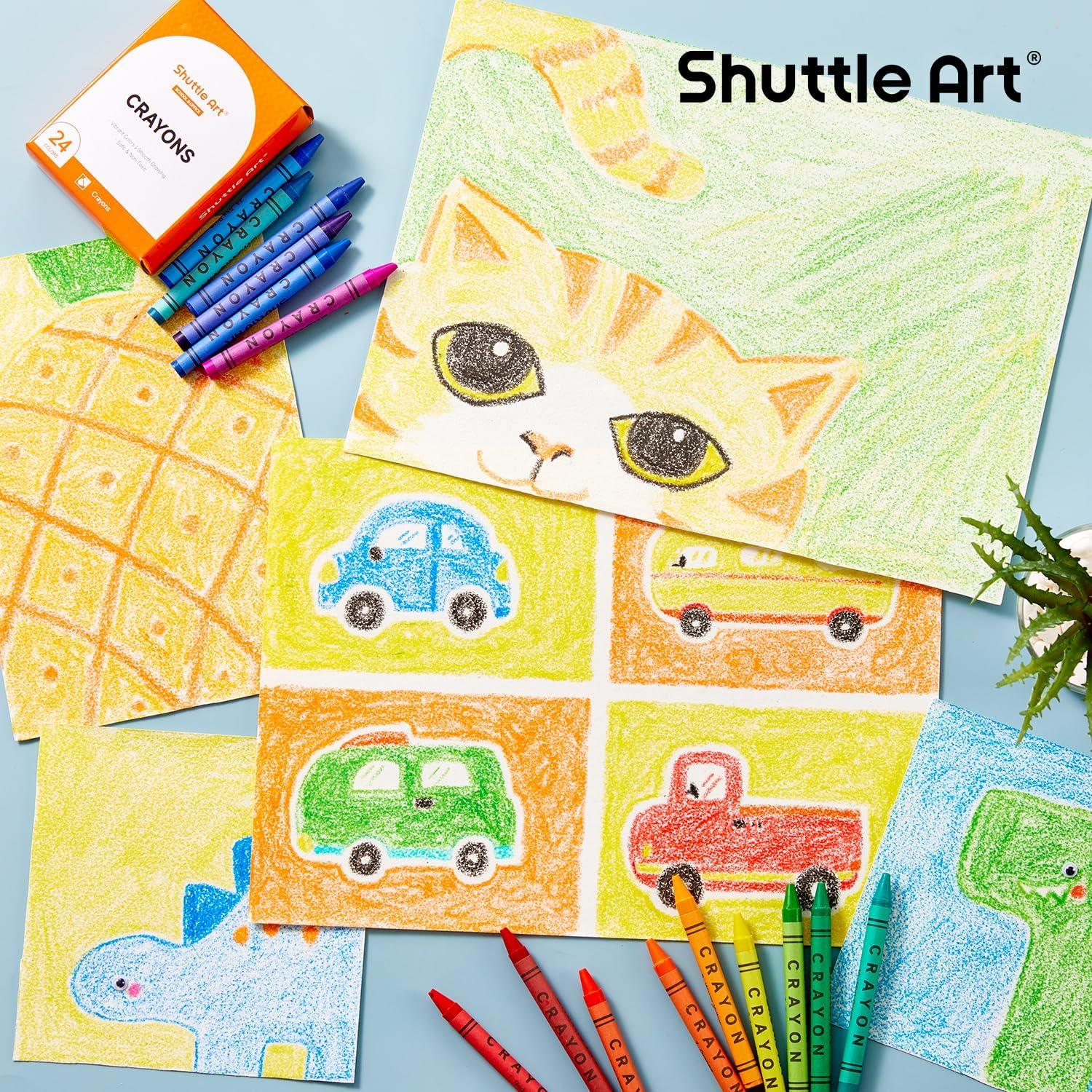Conjunto de Crayones Shuttle Art 960 unidades 24 colores