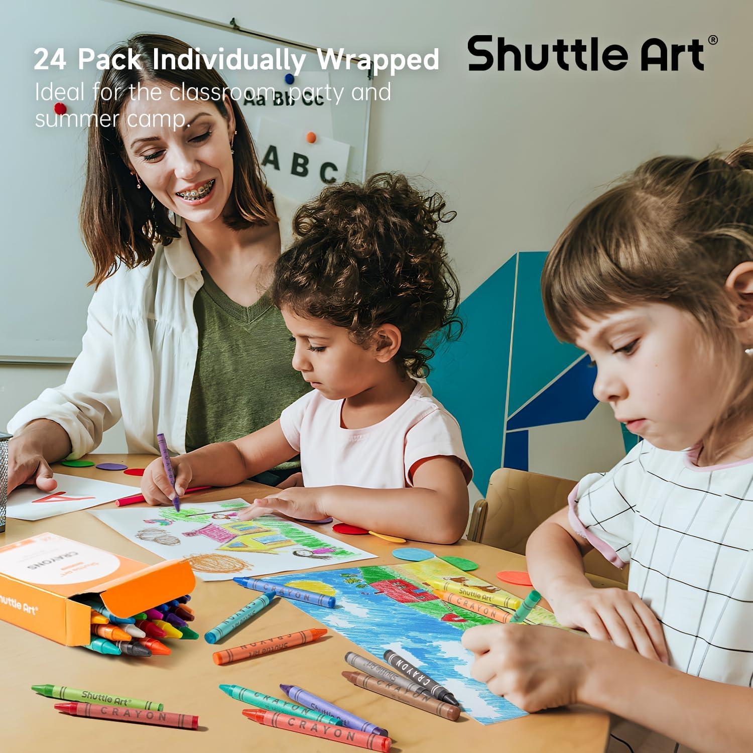 Conjunto de Crayones Shuttle Art 960 unidades 24 colores
