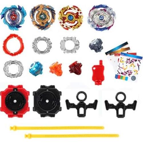 Conjunto Juguetes Bey Battle Elfnico 4 Trompos y 2 Lanzadores