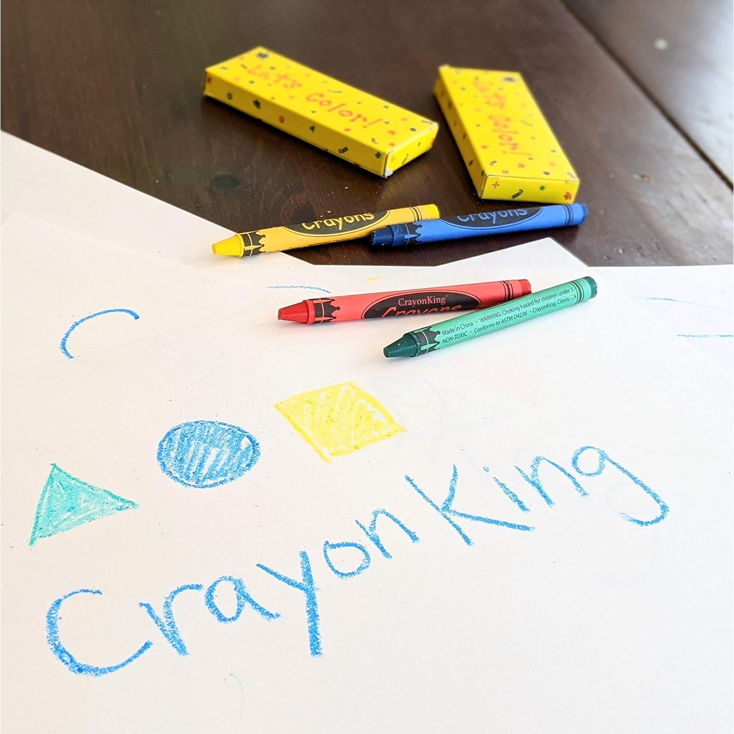 Crayones CrayonKing 600 Unidades No Tóxicos para Niños