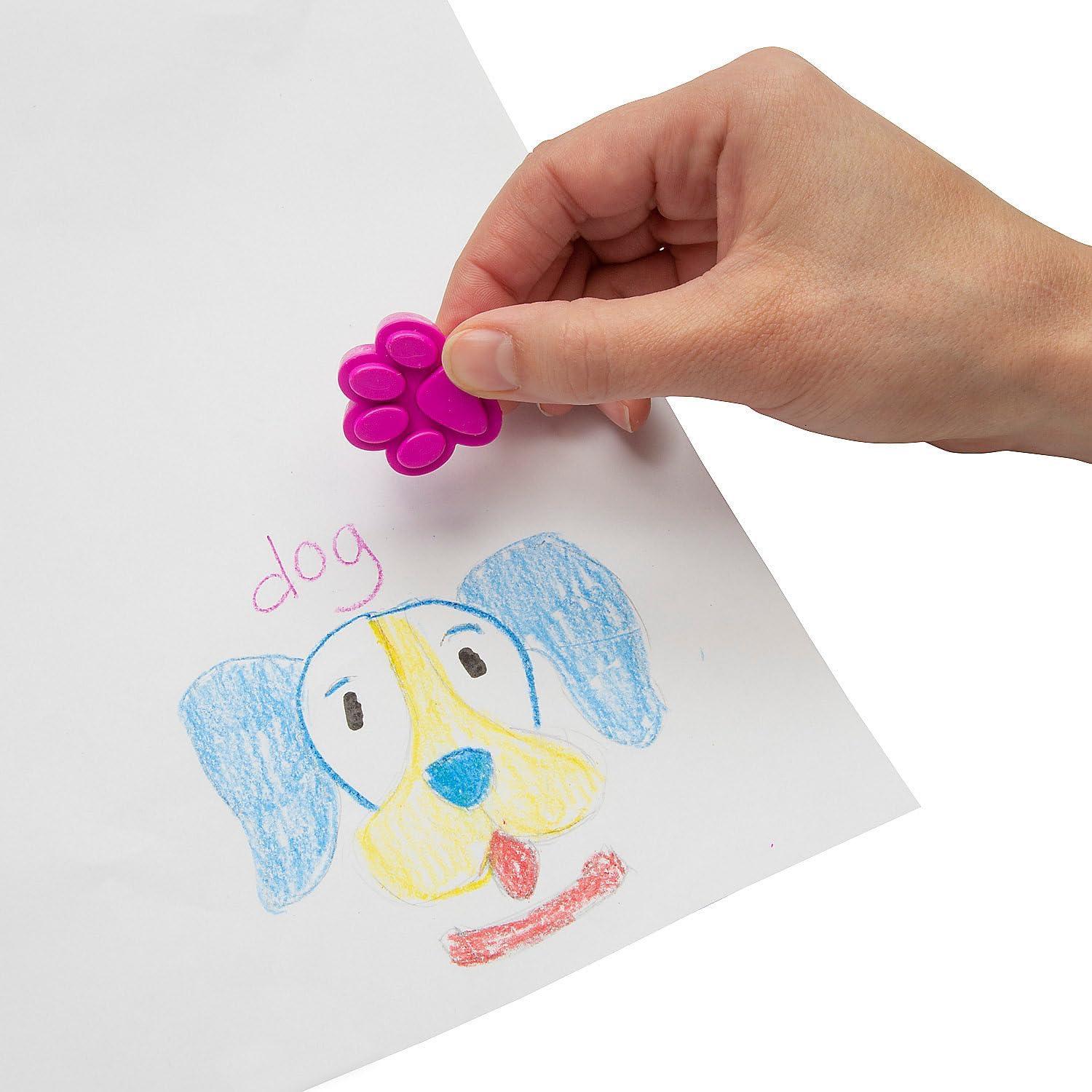 Crayones en Forma de Huella Fun Express - 24 Piezas