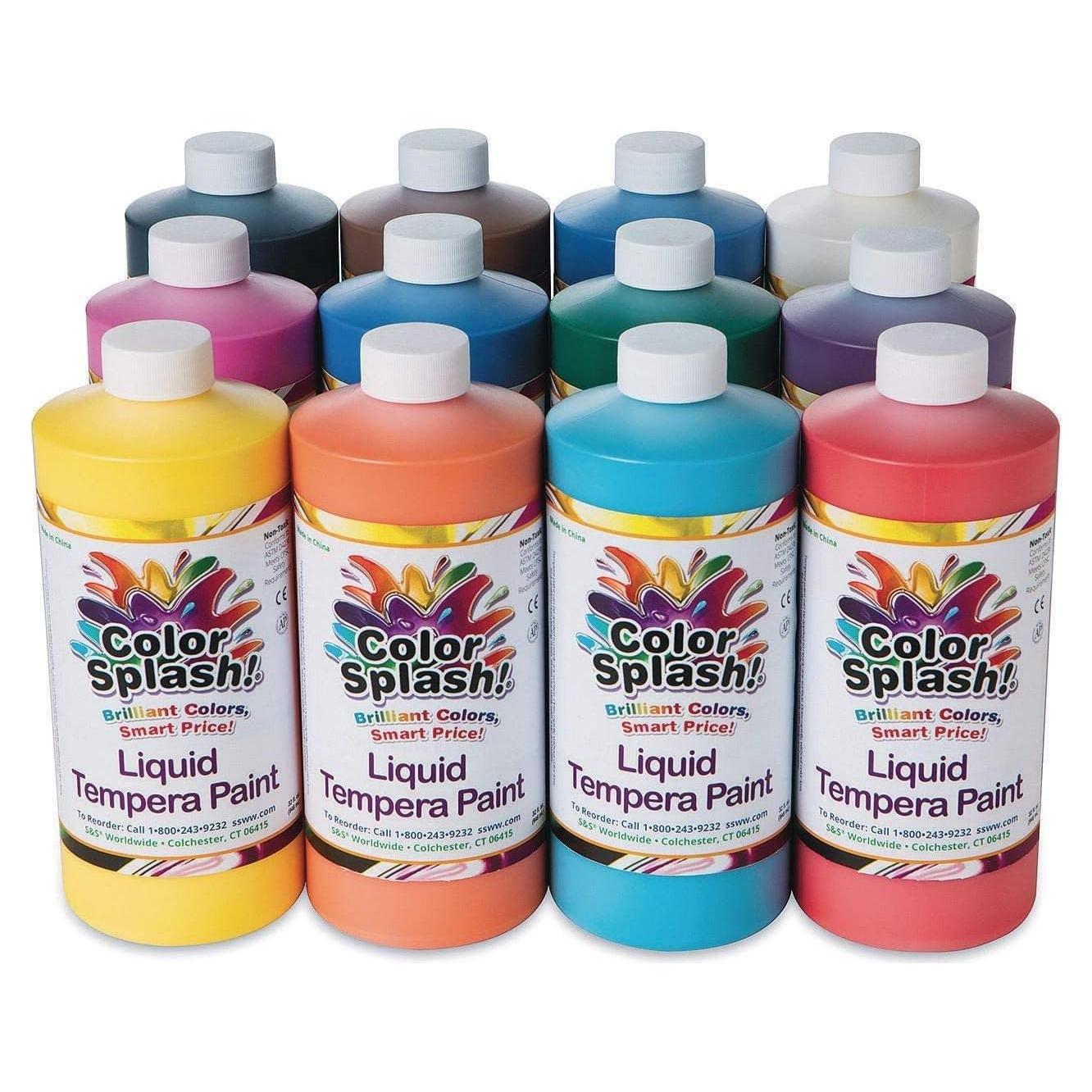 Pintura Tempera Líquida S&S Worldwide 12 Colores 11.4 L