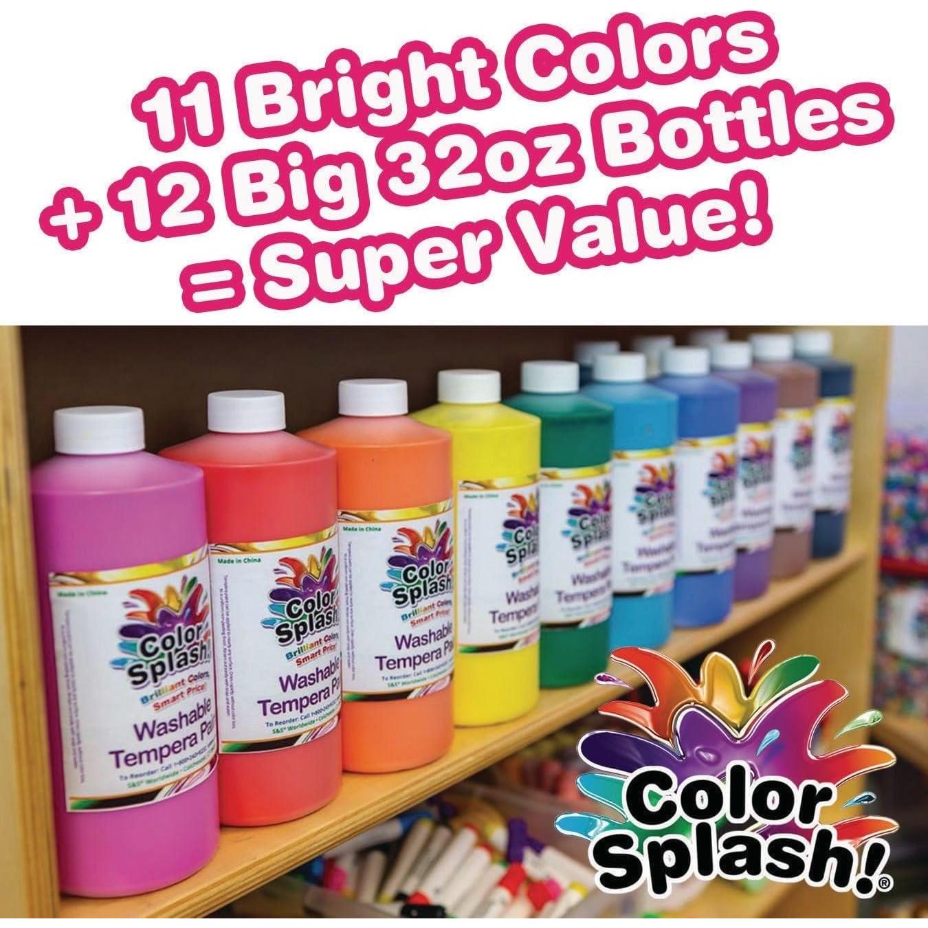 Pintura Tempera Líquida S&S Worldwide 12 Colores 11.4 L