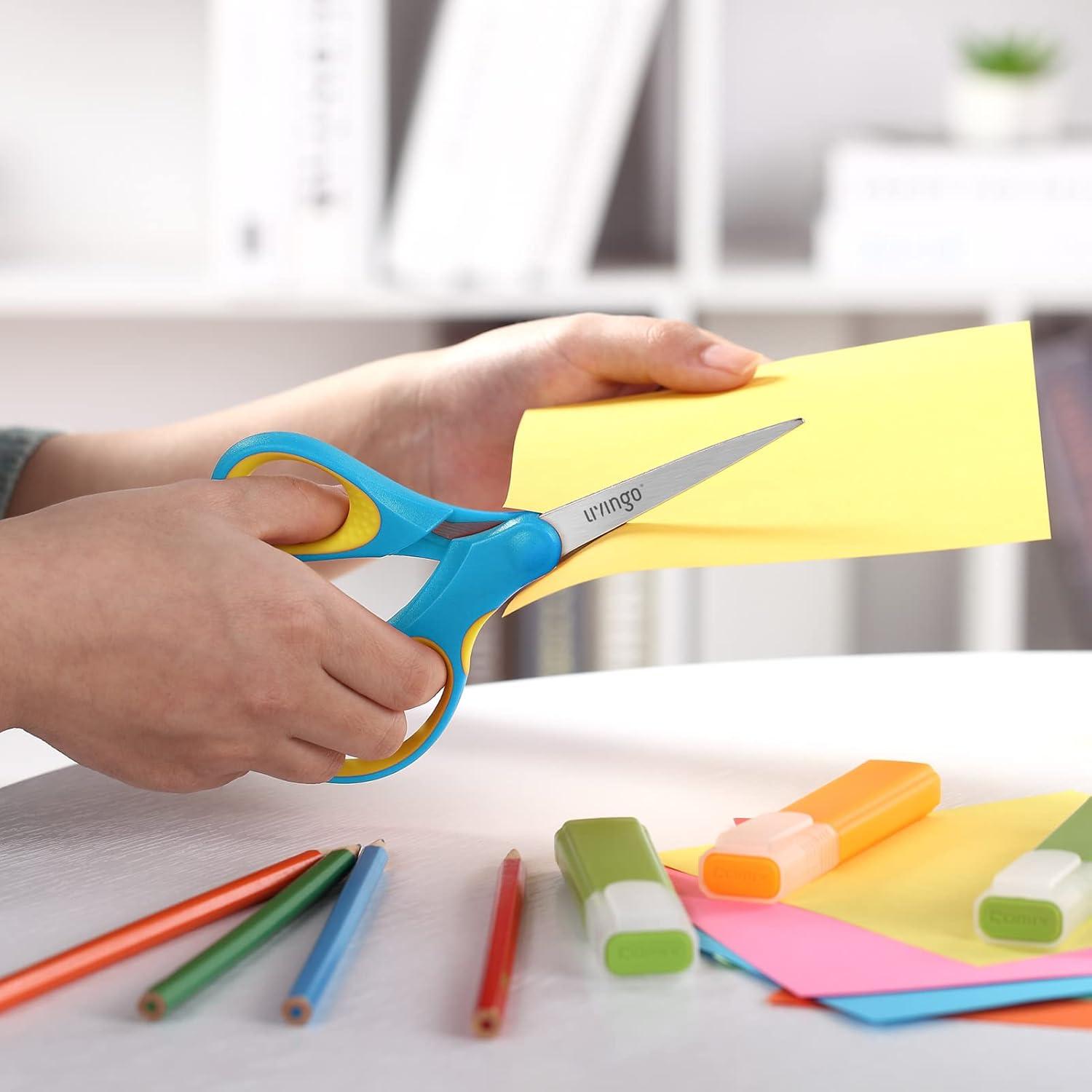 Tijeras Escolares LIVINGO 12.7 cm con Punta de Seguridad - 3 Unidades