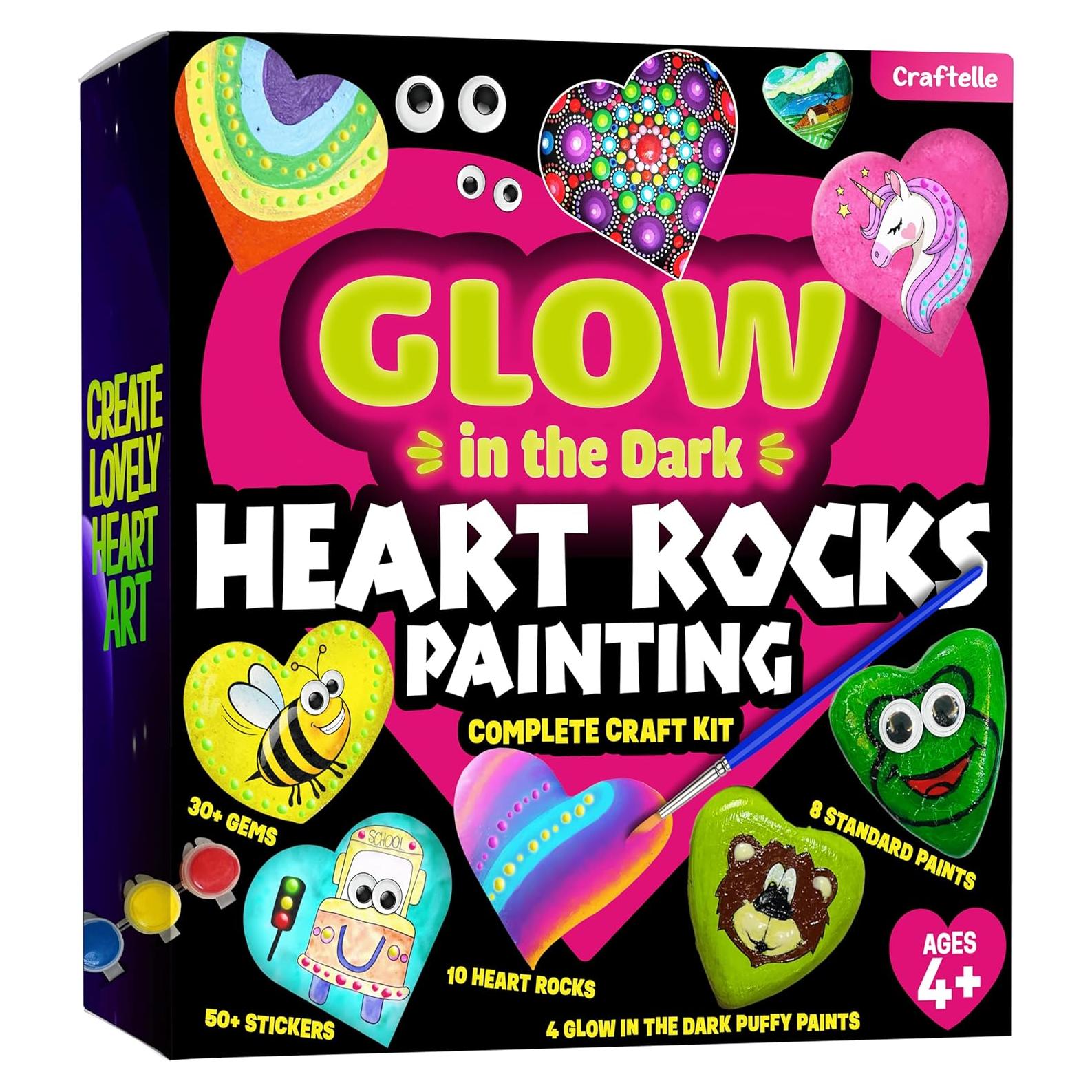 Kit de Pintura de Rocas en Forma de Corazón LA HORMIGA ERUDITA