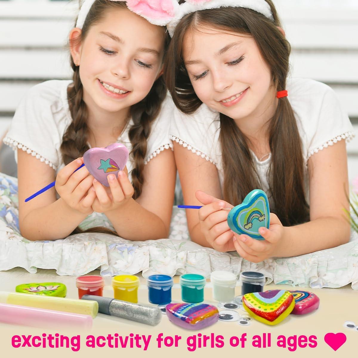 Kit de Pintura de Rocas en Forma de Corazón LA HORMIGA ERUDITA