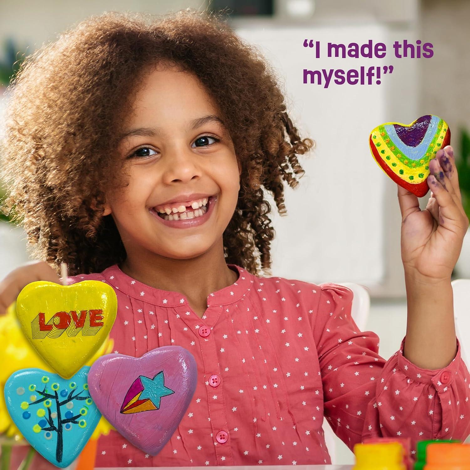 Kit de Pintura de Rocas en Forma de Corazón LA HORMIGA ERUDITA