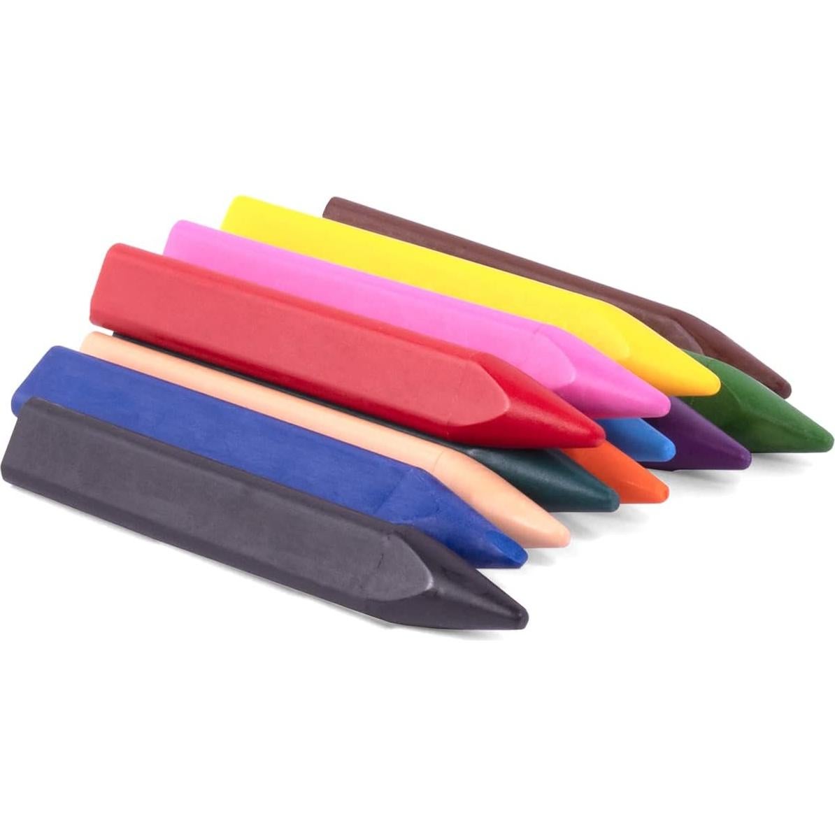 Crayones Triangulares Jovi Triwax Jumbo 72 Piezas con Sacapuntas