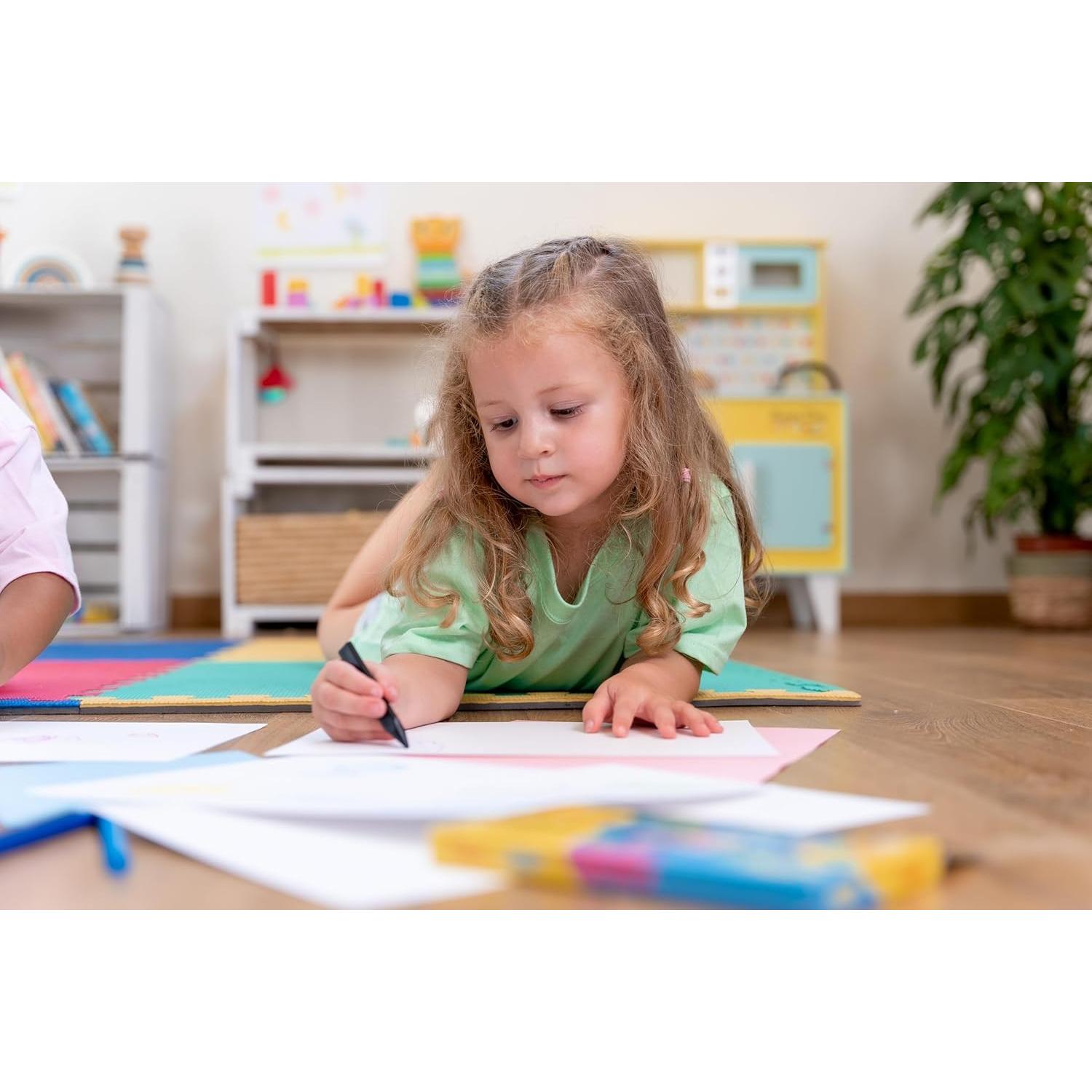 Crayones Triangulares Jovi Triwax Jumbo 72 Piezas con Sacapuntas