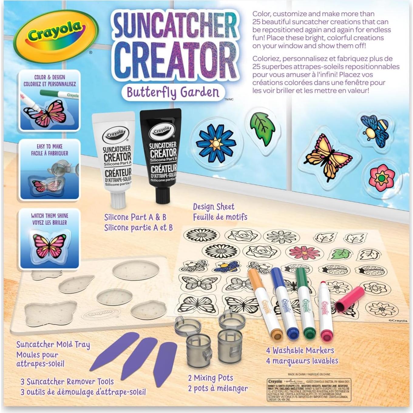 Kit de Manualidades Crayola Suncatcher 25 Diseños para Niños