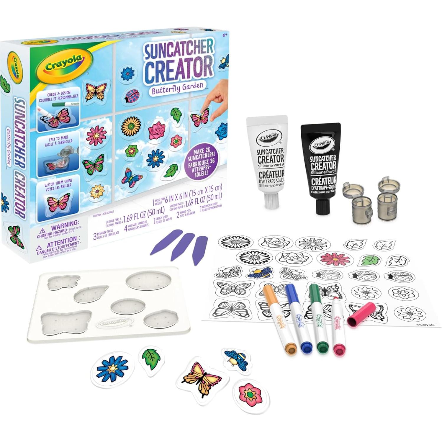 Kit de Manualidades Crayola Suncatcher 25 Diseños para Niños