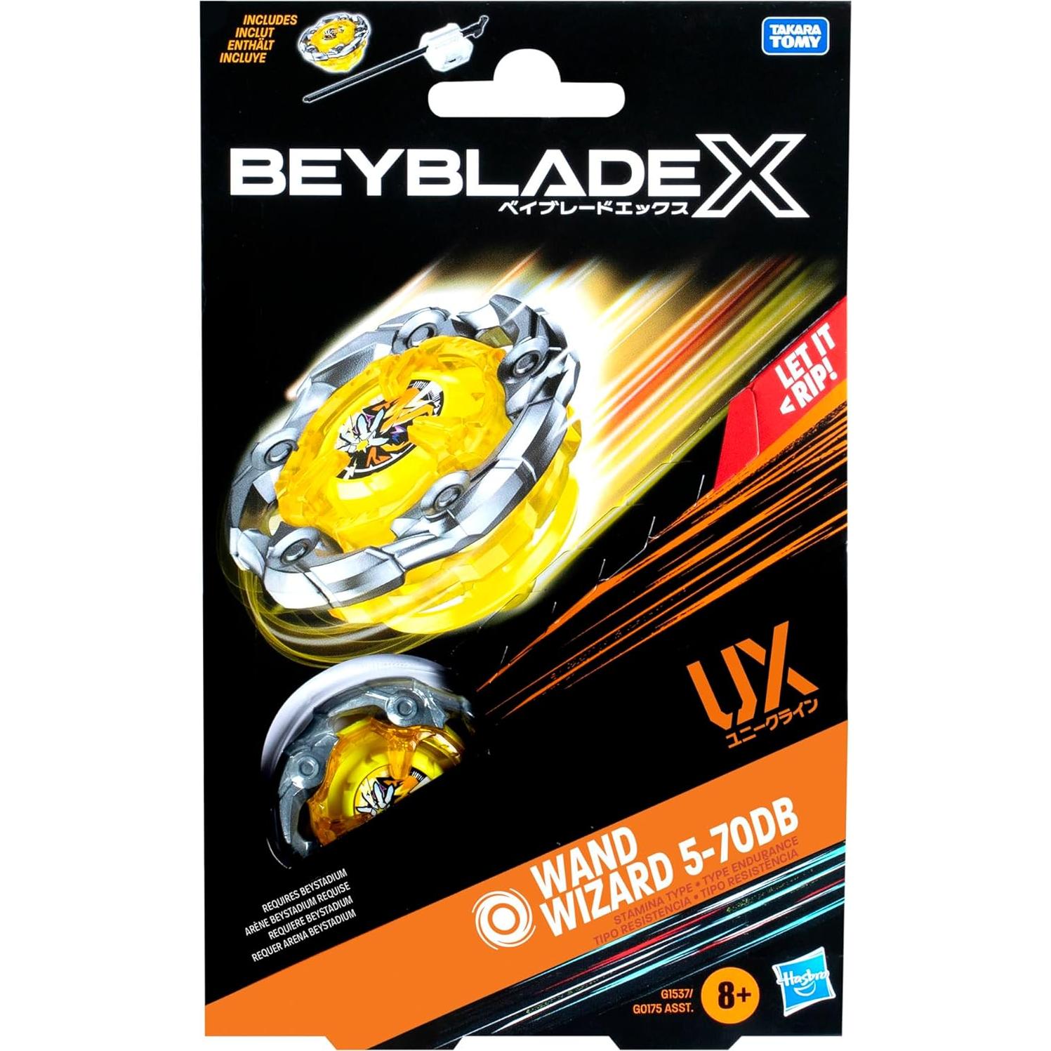 Beyblade X Varita Mágica 5-70DB UX - Top Resistencia y Lanzador