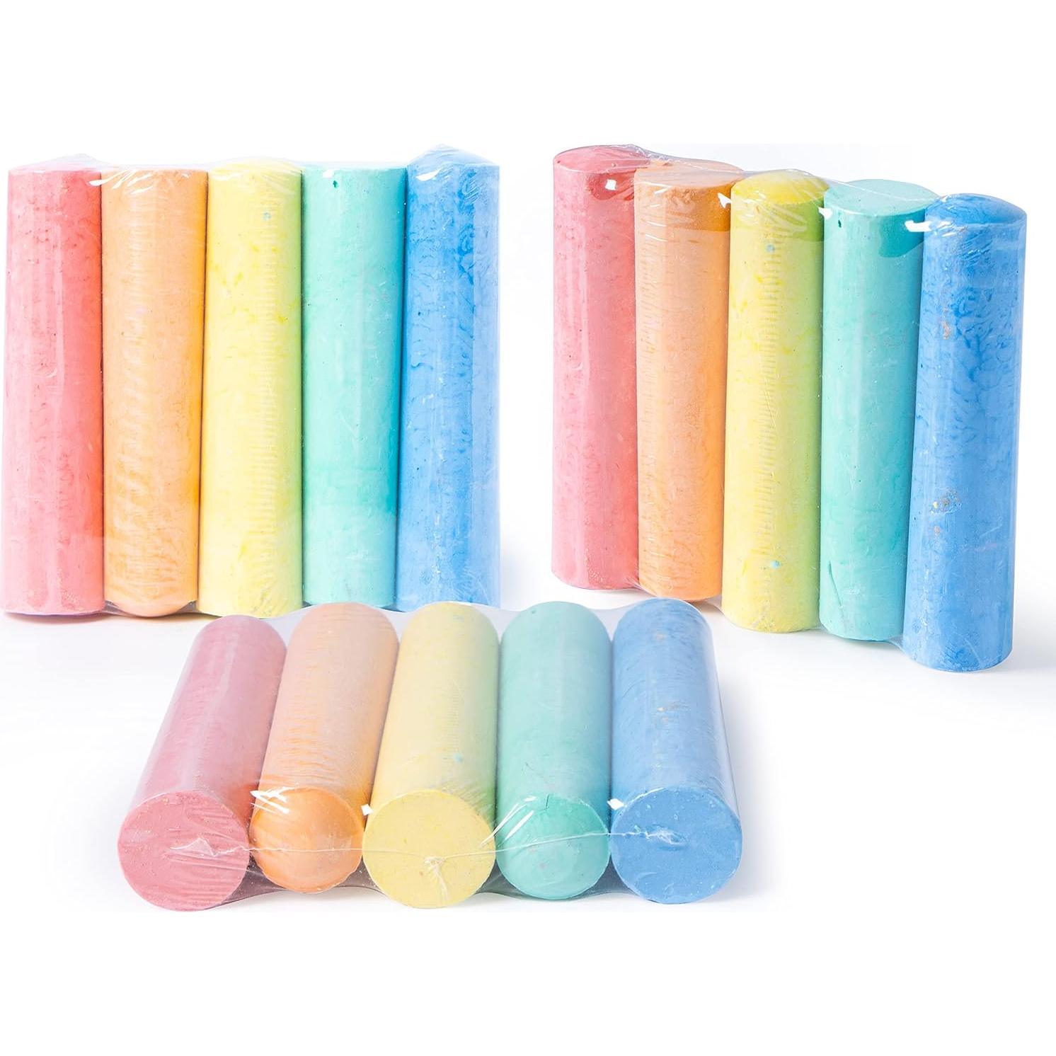 Set de Tiza Jumbo No Tóxica JOYIN 150 Pcs 5 Colores Lavable