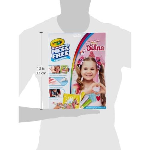 Set de Colorear Crayola Amor Diana con 18 Páginas y 5 Marcadores