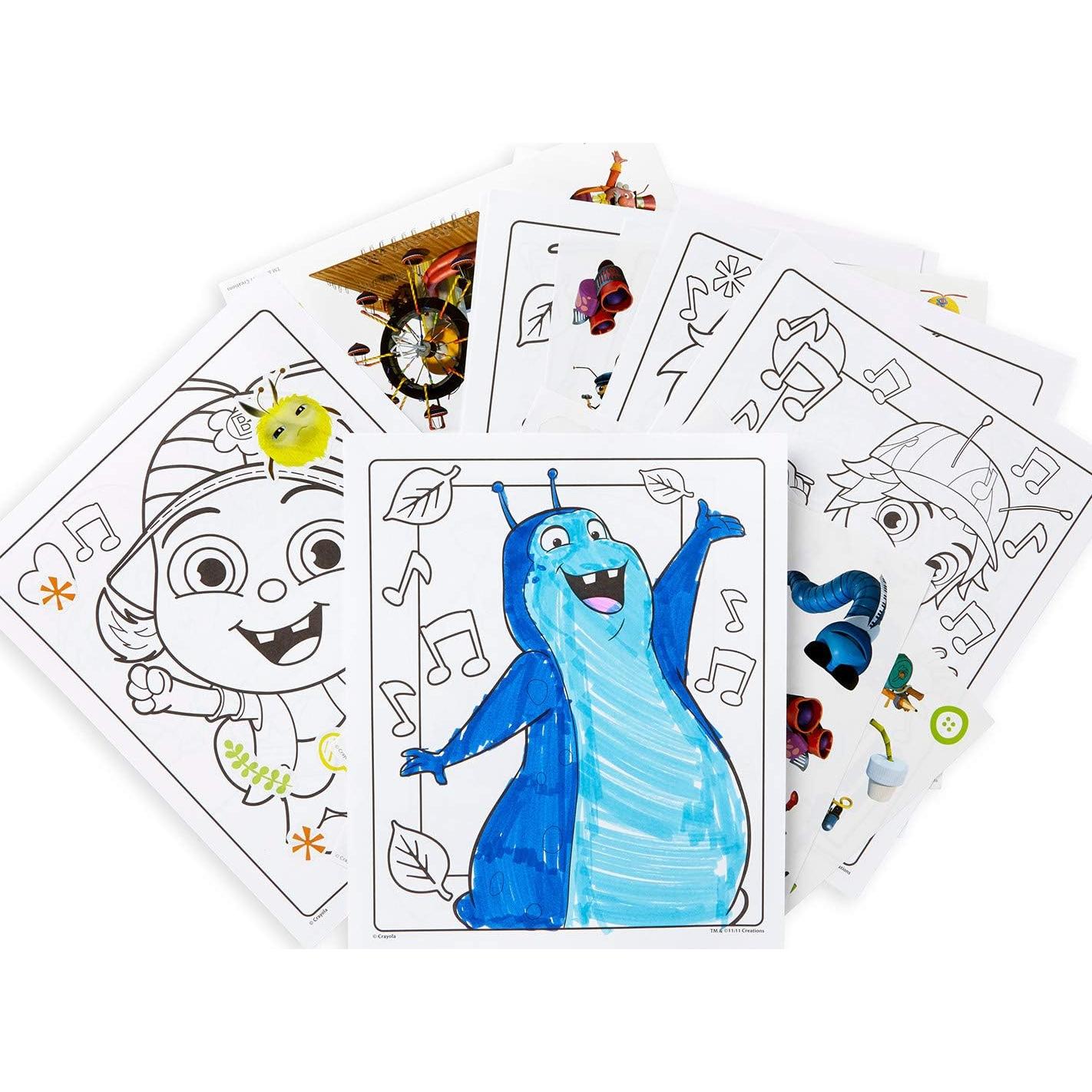 Libro de Colorear y Stickers Crayola Beat Bugs - 32 Páginas