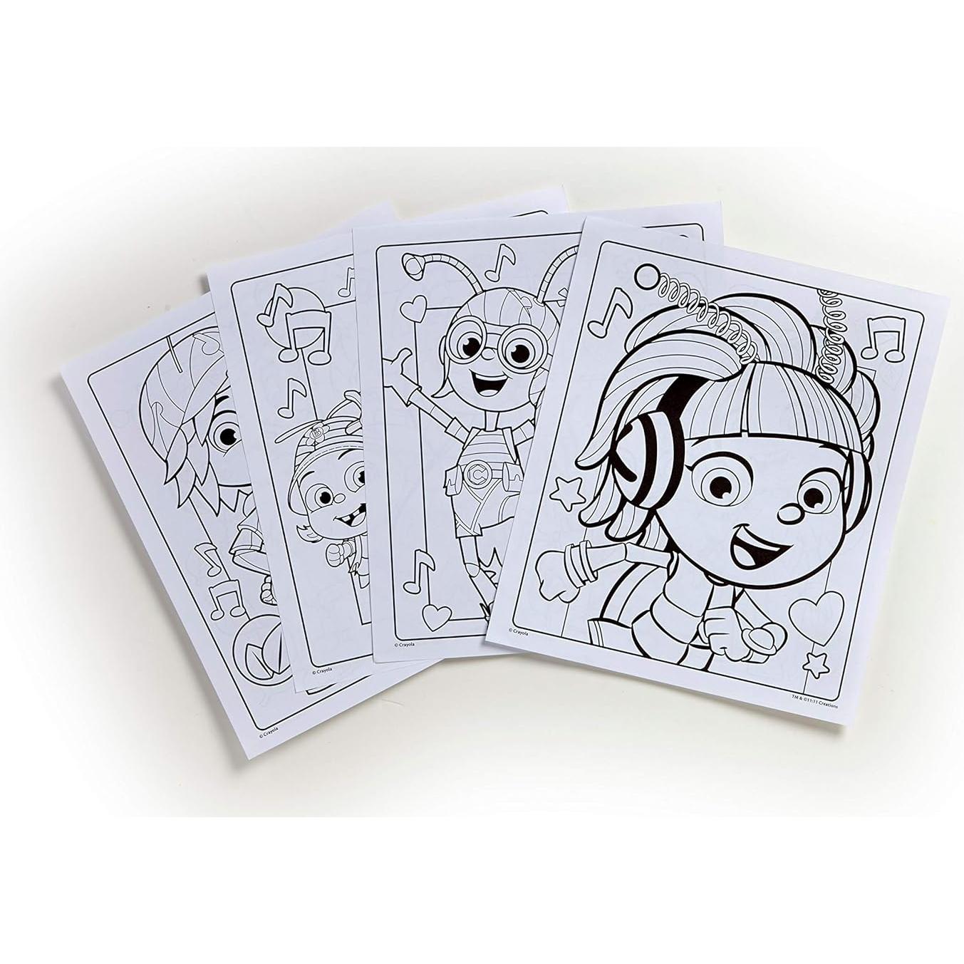 Libro de Colorear y Stickers Crayola Beat Bugs - 32 Páginas