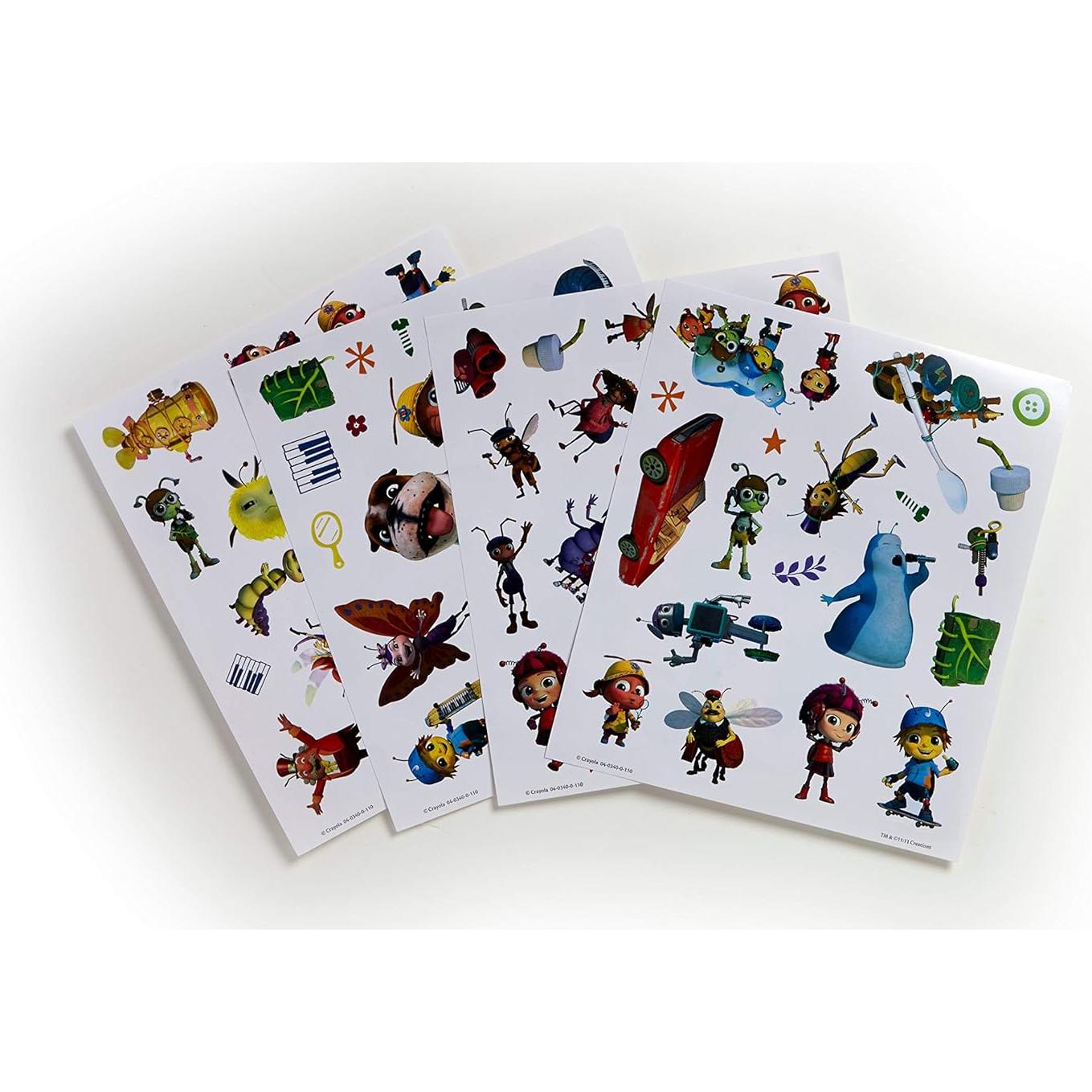 Libro de Colorear y Stickers Crayola Beat Bugs - 32 Páginas