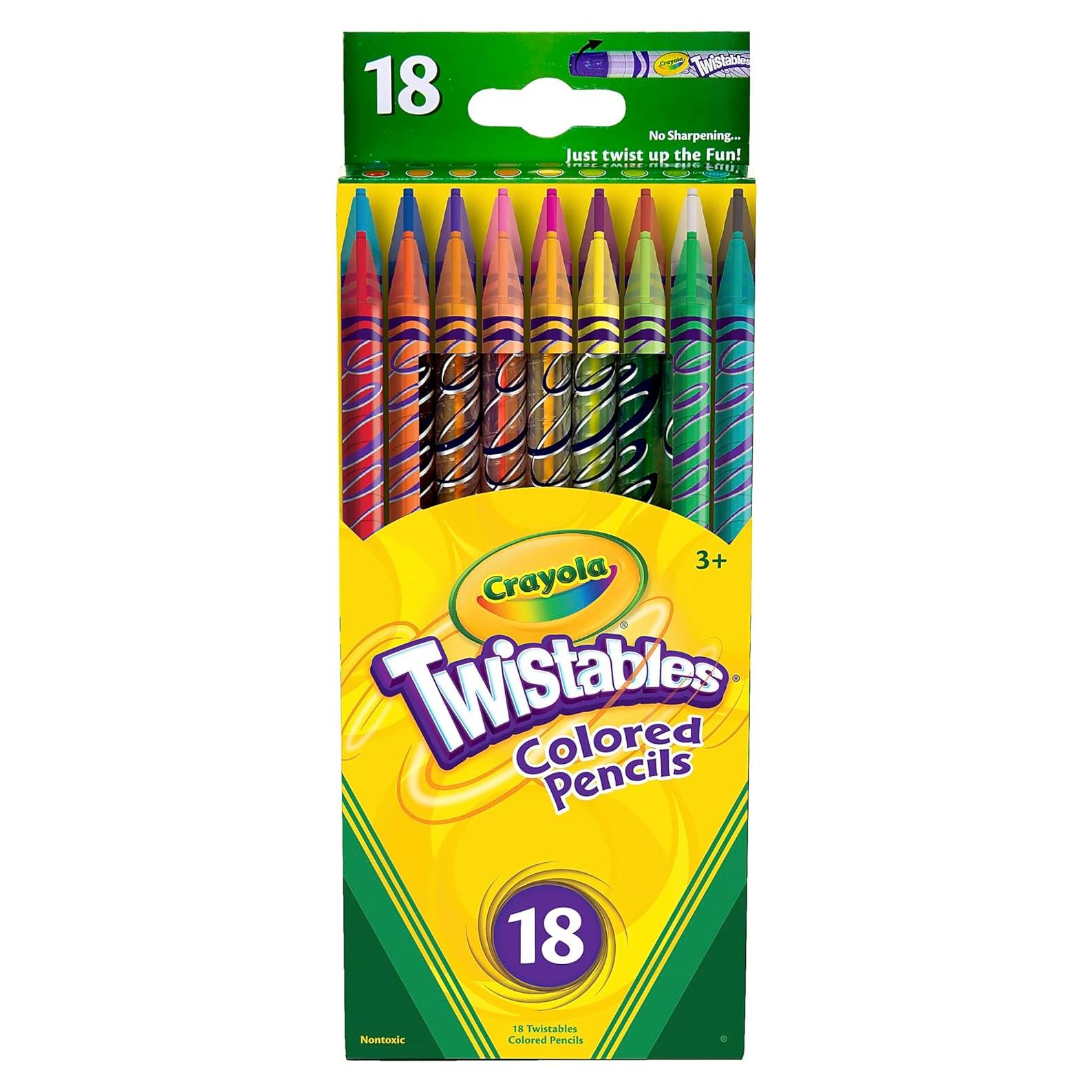 Crayola Twistables Lápices de Colores 18 colores - Paquete de 20