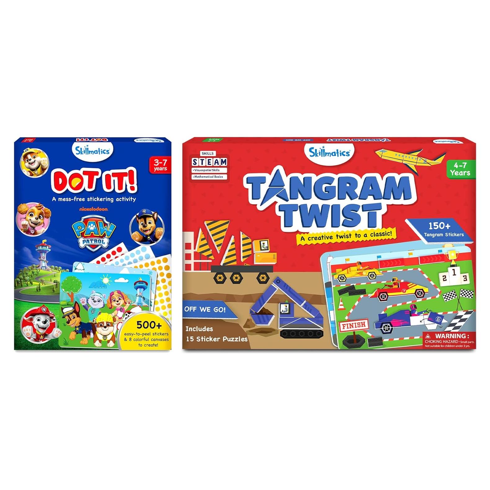 Skillmatics Dot It Patrulla Canina y Rompecabezas Tangram