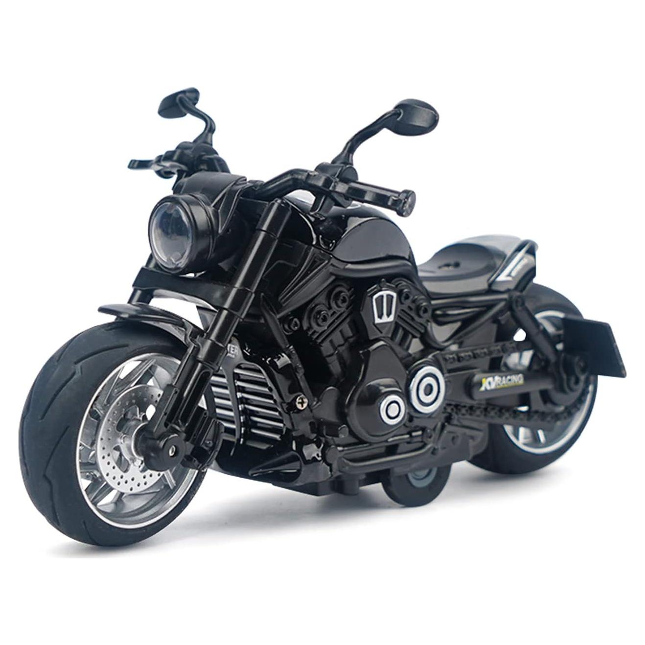 Motocicleta de Juguete Retroceso MING YING 66 con Luz y Sonido