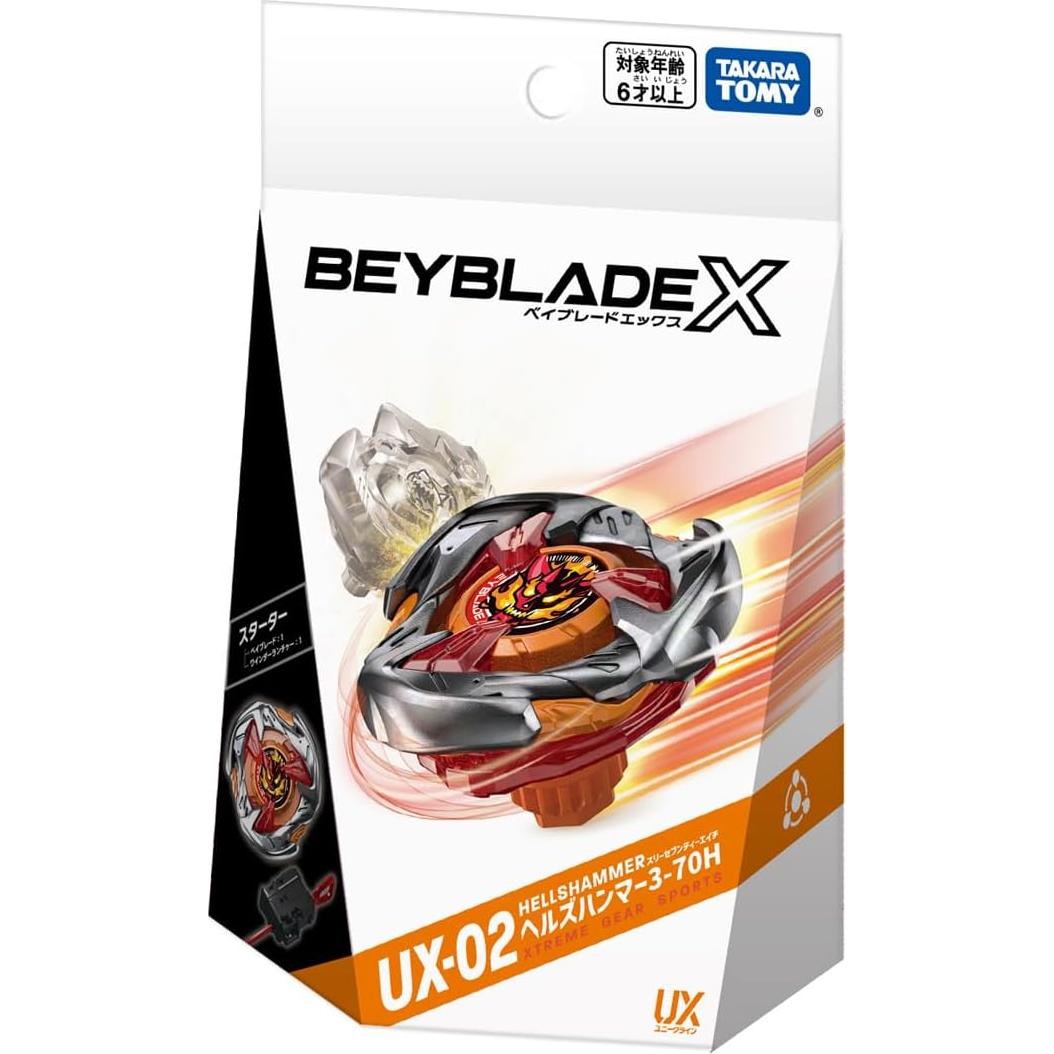 Beyblade X Takara Tomy UX-02 Martillo del Infierno