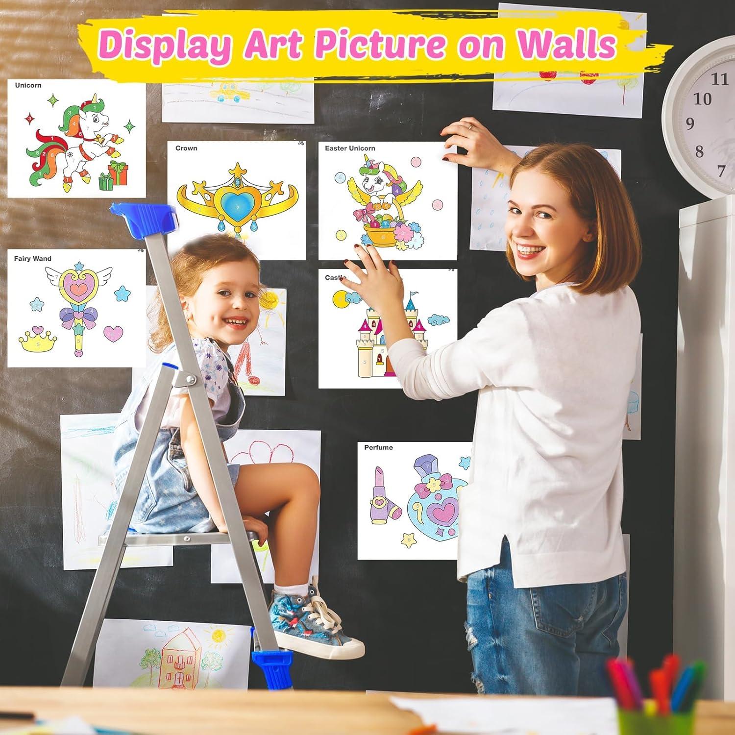 FEREDO KIDS Libro de Pintura Acuarela Unicornio 25.4x17.8cm