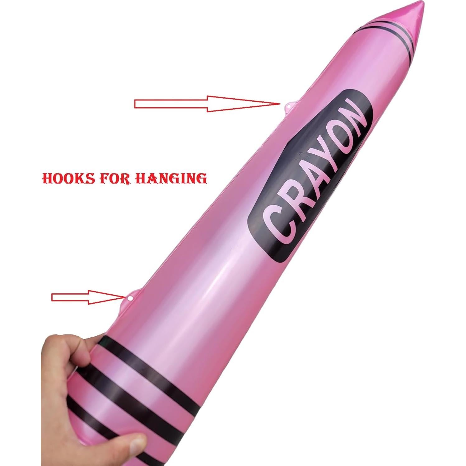 Crayones Inflables Gigantes Zugar Land - Paquete de 4 Colores