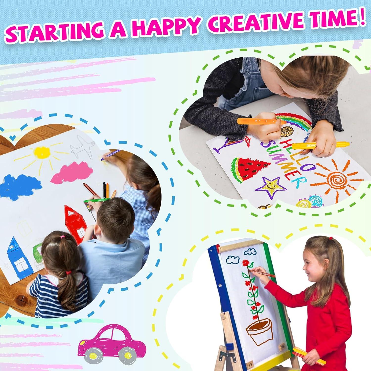 Crayones Twist Lavables ANYUKE 12 Colores No Tóxicos