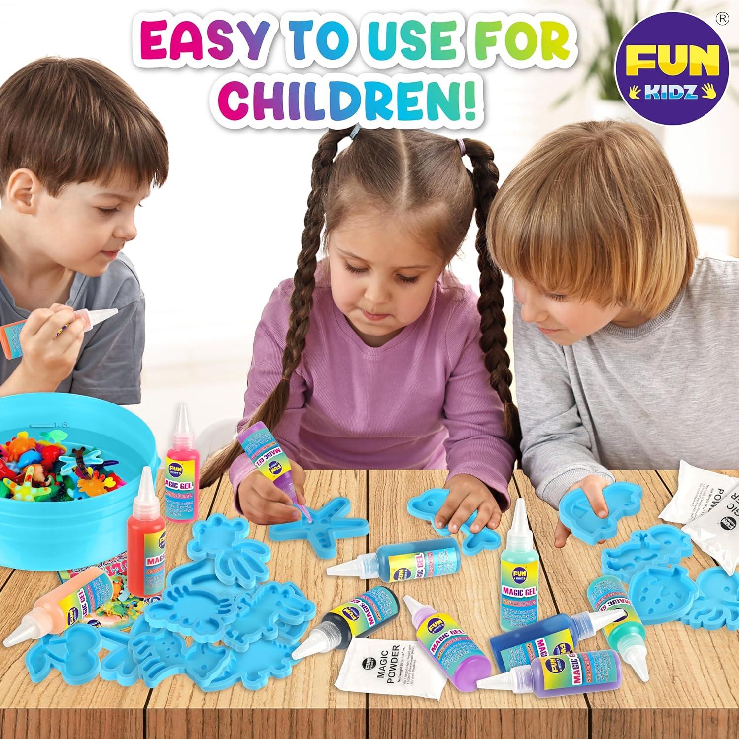 Kit de Juguetes Mágicos de Elfos Acuáticos FUNKIDZ 25 Gel 16 Moldes