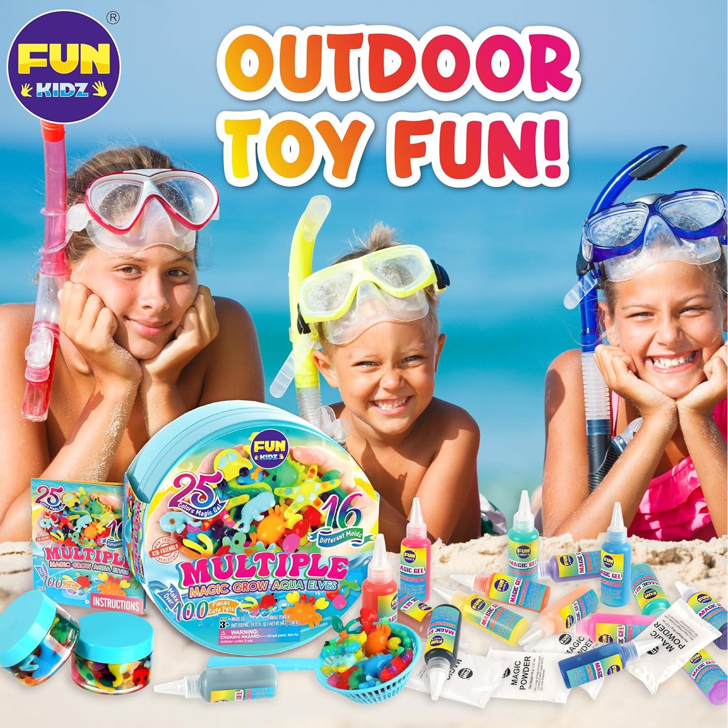 Kit de Juguetes Mágicos de Elfos Acuáticos FUNKIDZ 25 Gel 16 Moldes