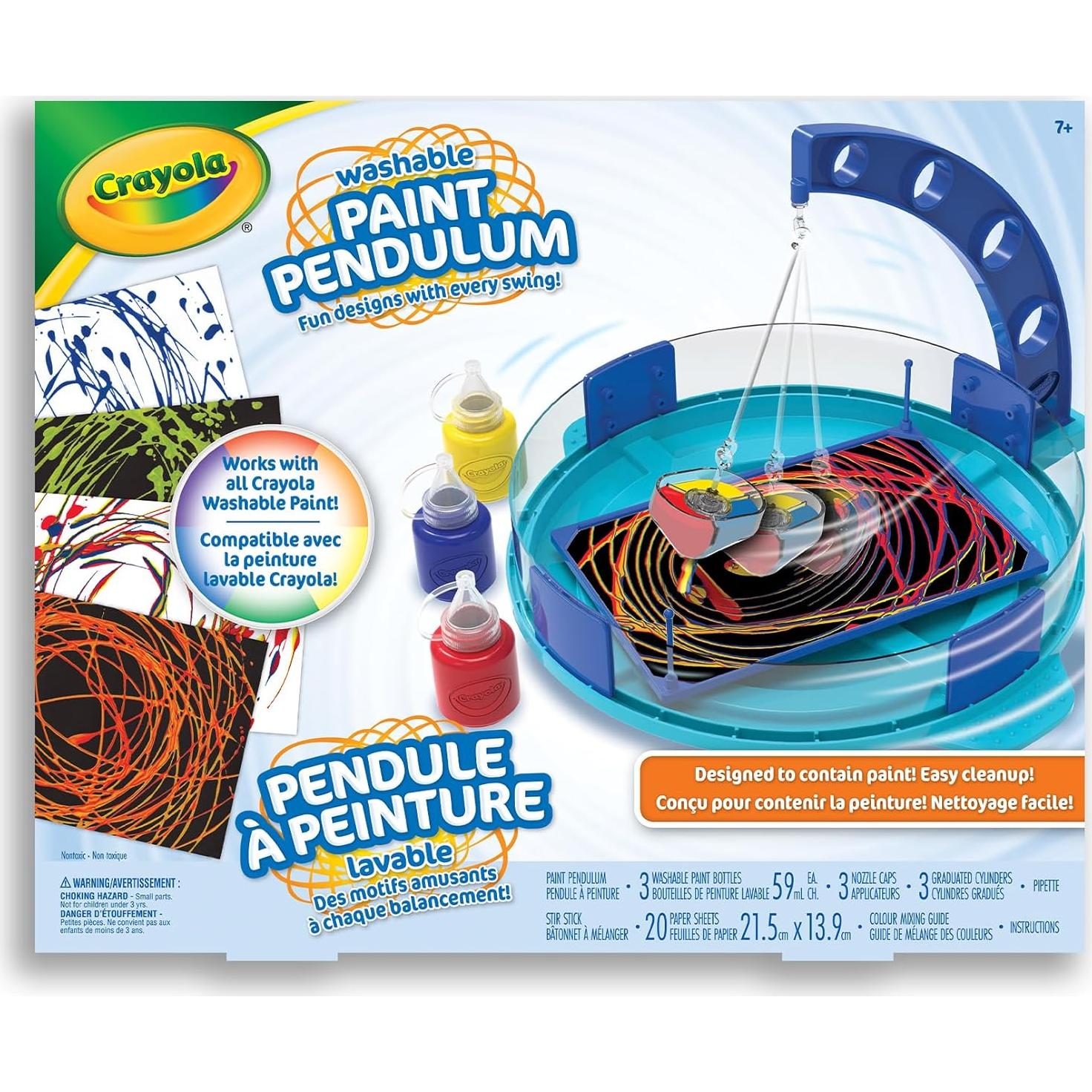 Péndulo de Pintura Lavable Crayola - Kit de 30 Piezas