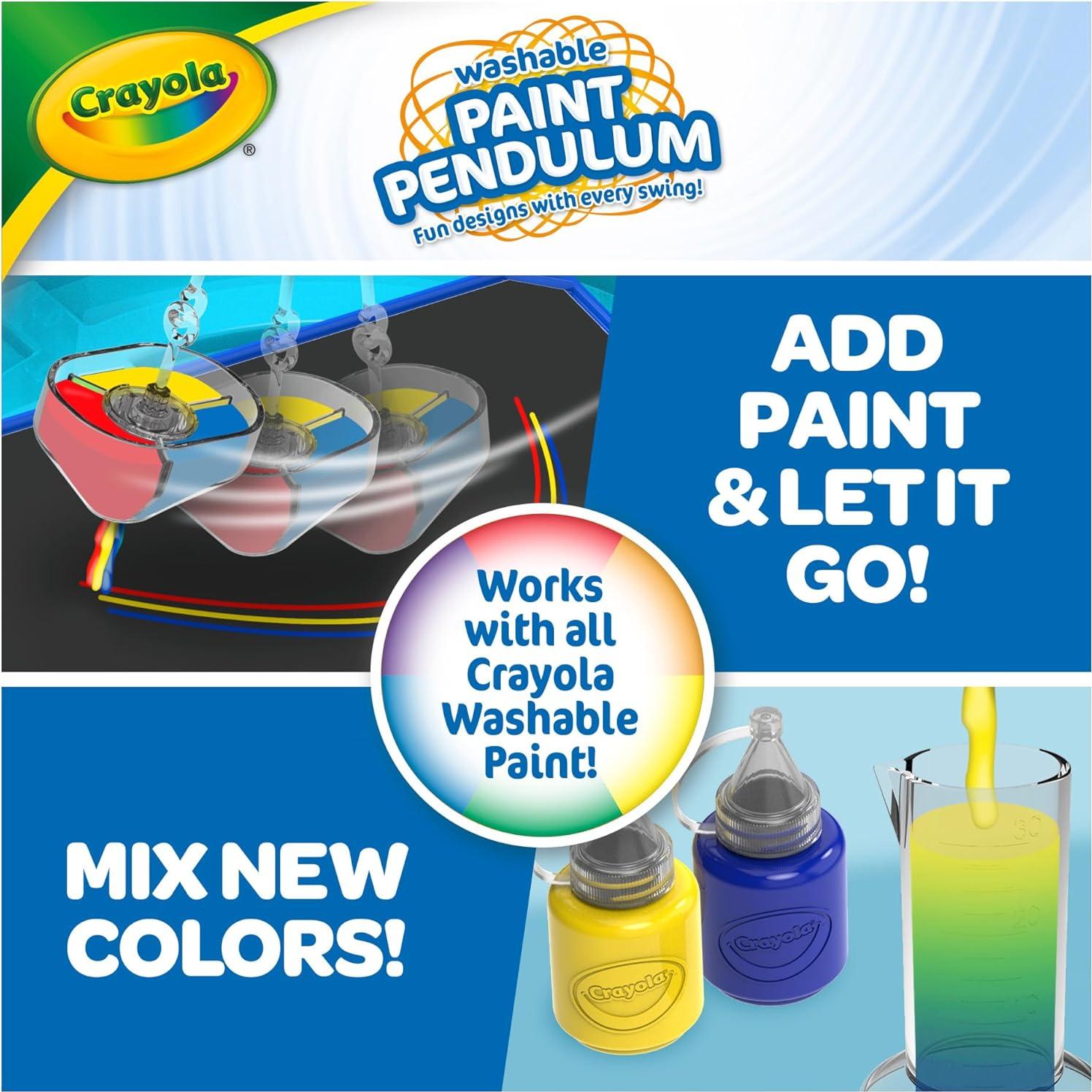 Péndulo de Pintura Lavable Crayola - Kit de 30 Piezas