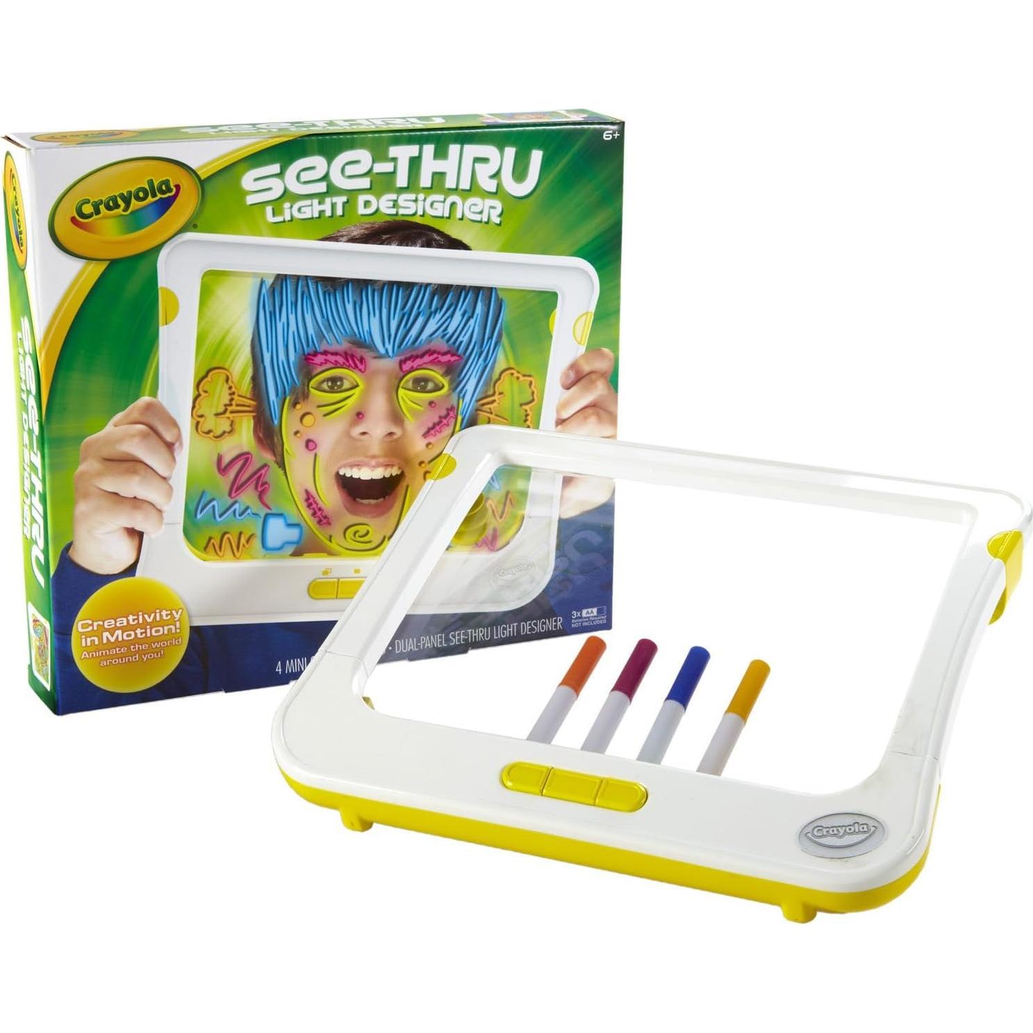 Crayola Diseñador de Luz Transparente con 4 Marcadores