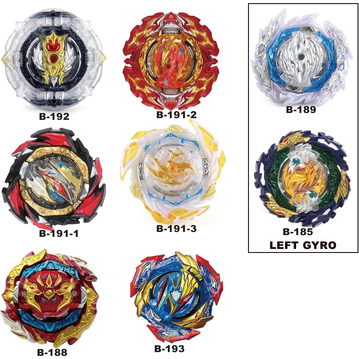 Battling Top Burst Gyro Toy Set Toy Gift for Children Boys Ages 6 8 10 12+ Combat Battling Game 12 Burst Spinning Tops 2 Two Way Launchers Grip Starter (BOZE-B8)