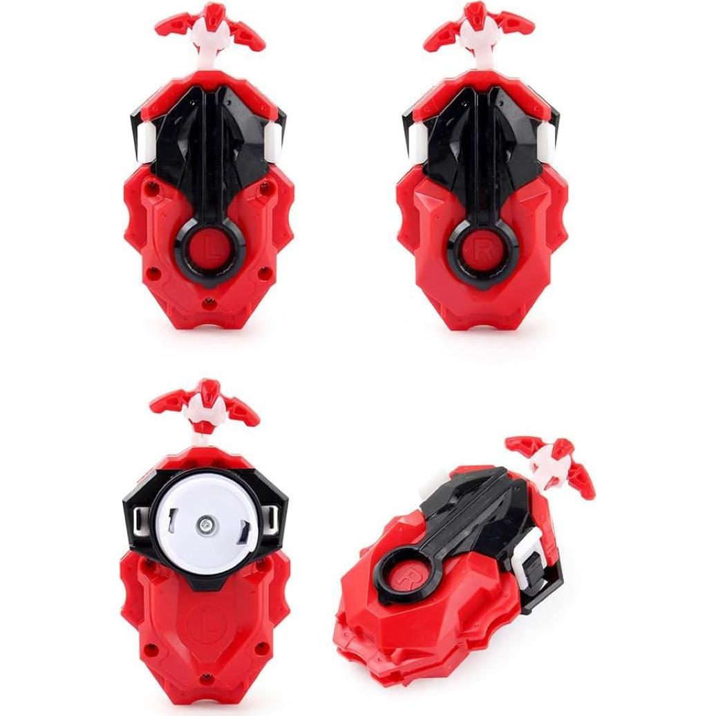 Battling Top Burst Gyro Toy Set Toy Gift for Children Boys Ages 6 8 10 12+ Combat Battling Game 12 Burst Spinning Tops 2 Two Way Launchers Grip Starter (BOZE-B8)