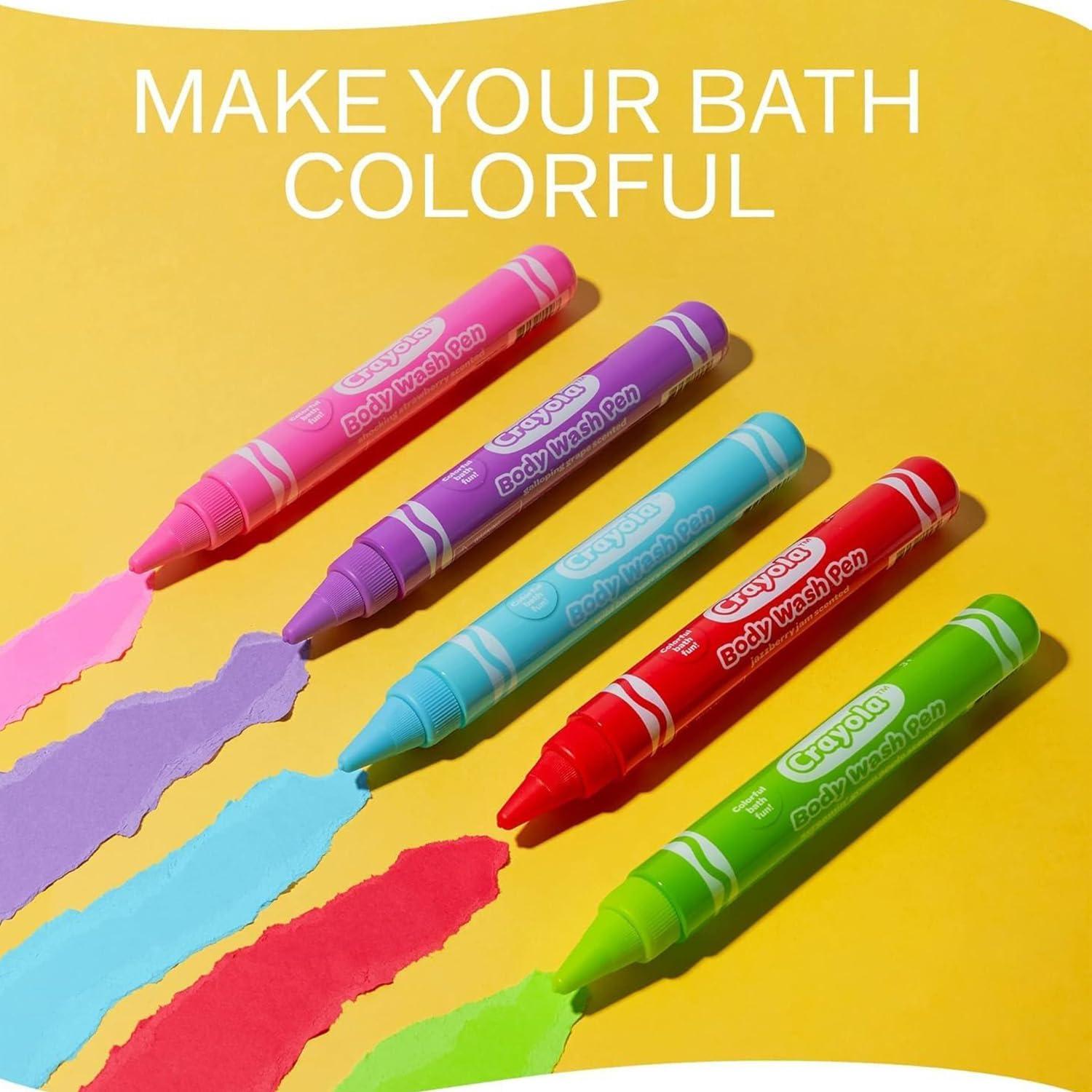 Crayola Jabón de Baño Aromatizado - Paquete de 5 Bolígrafos Lavables