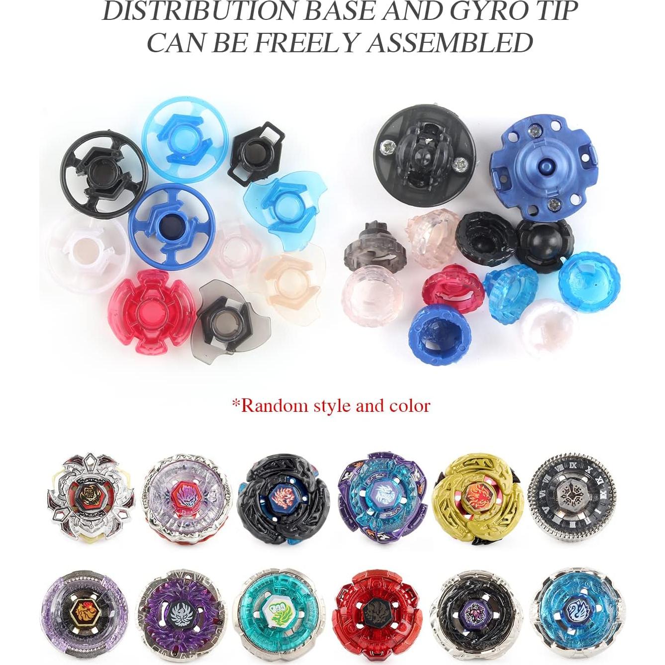 Conjunto de Juguetes Bey Battling Top AIBREAY 12 Trompos y 3 Lanzadores