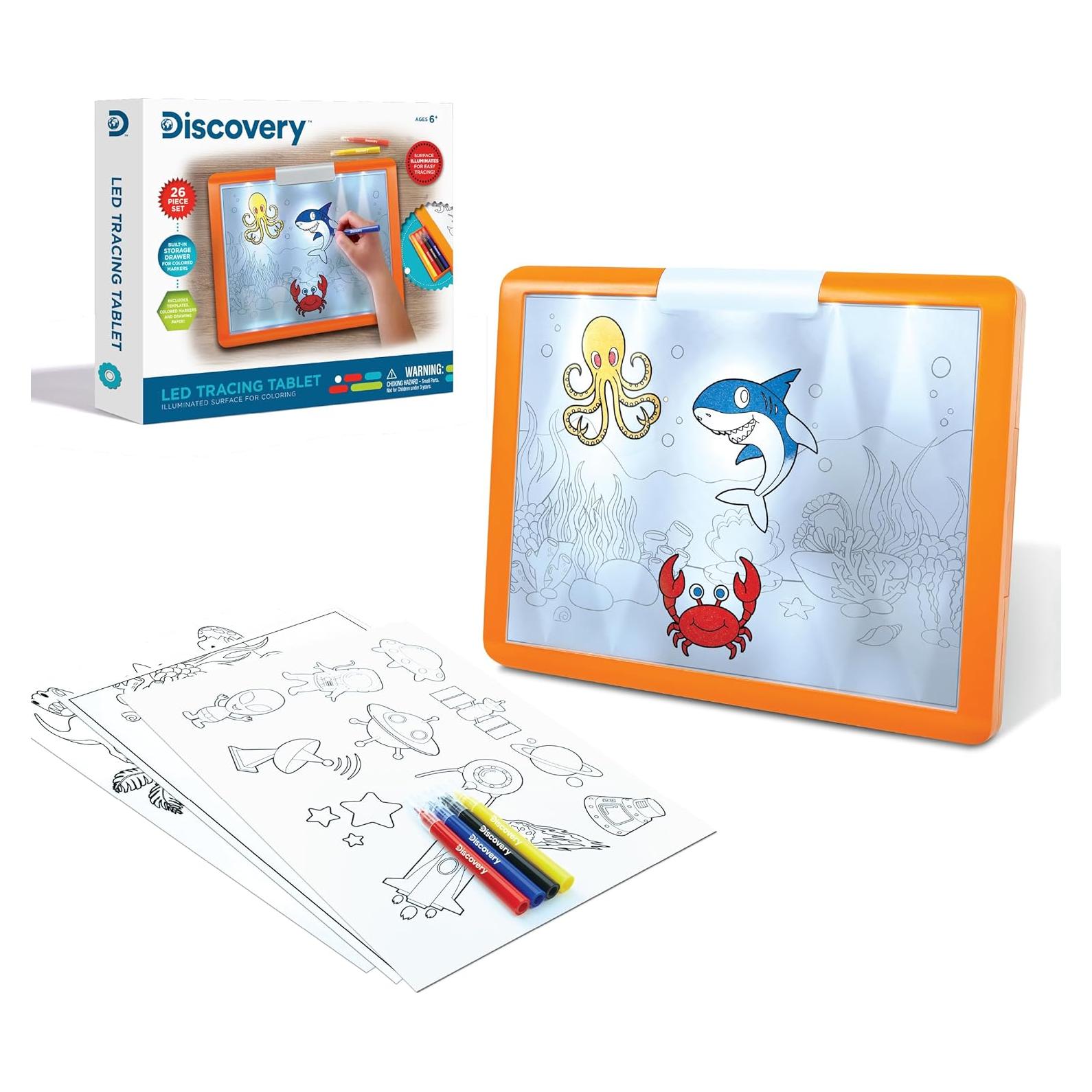 Tableta de Trazado LED Discovery 26 Piezas para Niños