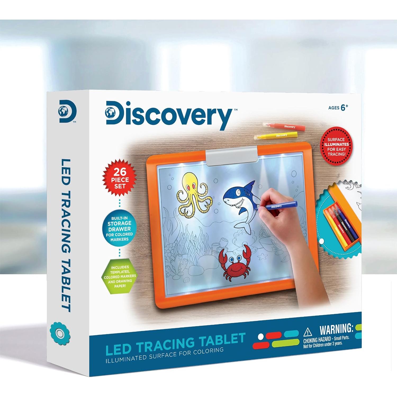 Tableta de Trazado LED Discovery 26 Piezas para Niños