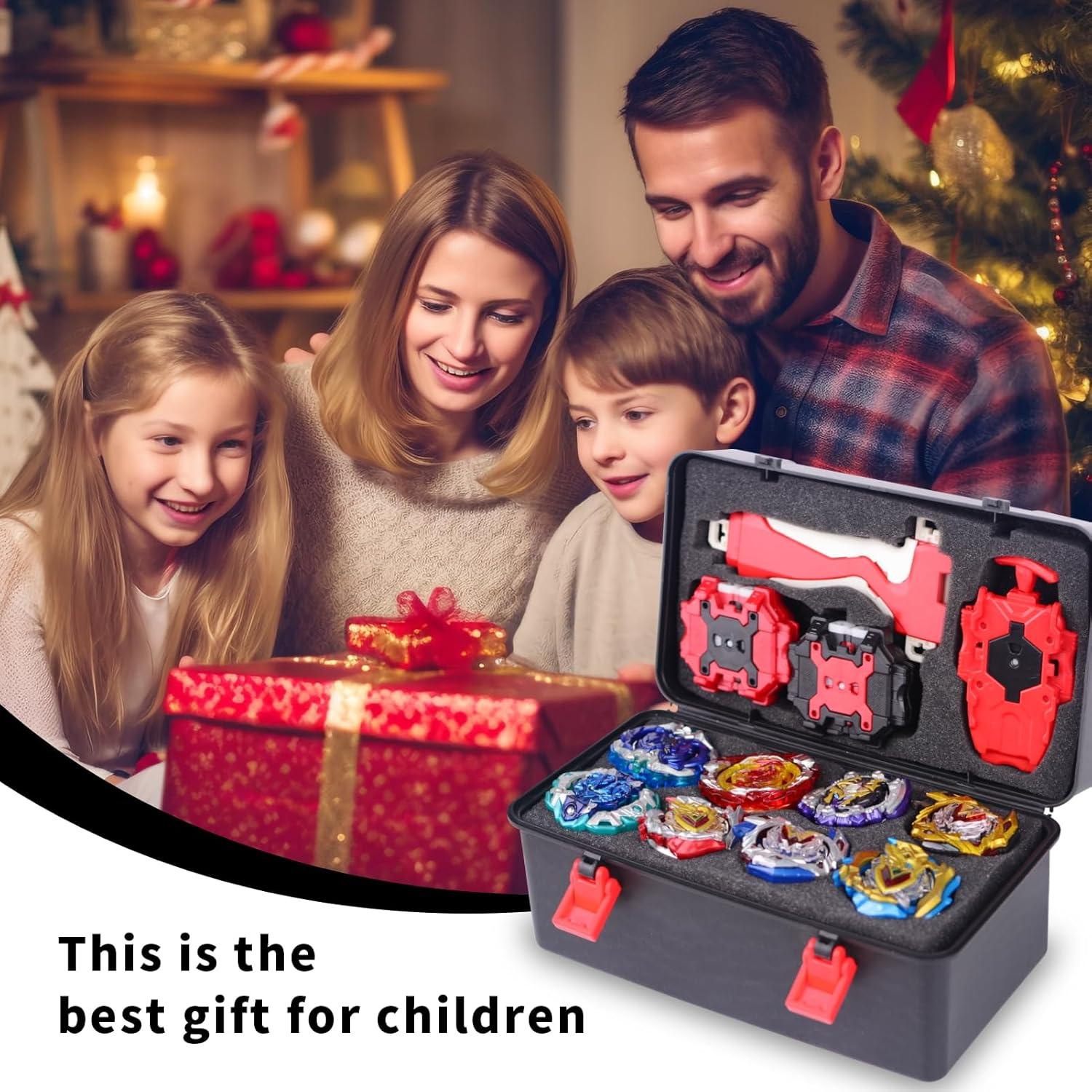 Conjunto de Juguetes Bey AIBREAY 15 en 1 con 12 Trompos