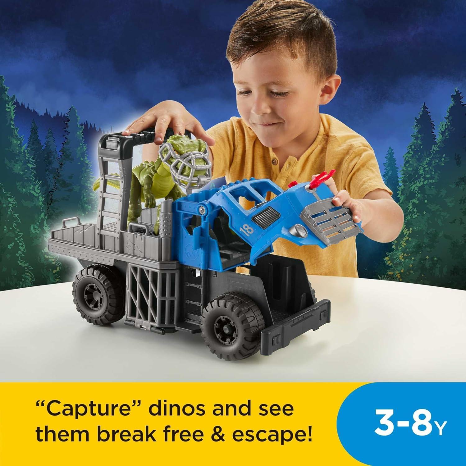 Fisher-Price Imaginext Vehículo Dino Hauler T. rex 3+ Años