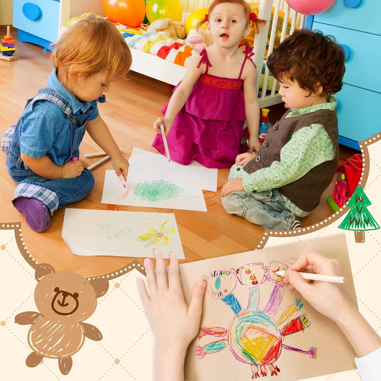 Mini Lápices de Colores Ctosree 50 Paquetes 8.89 cm 6 Colores