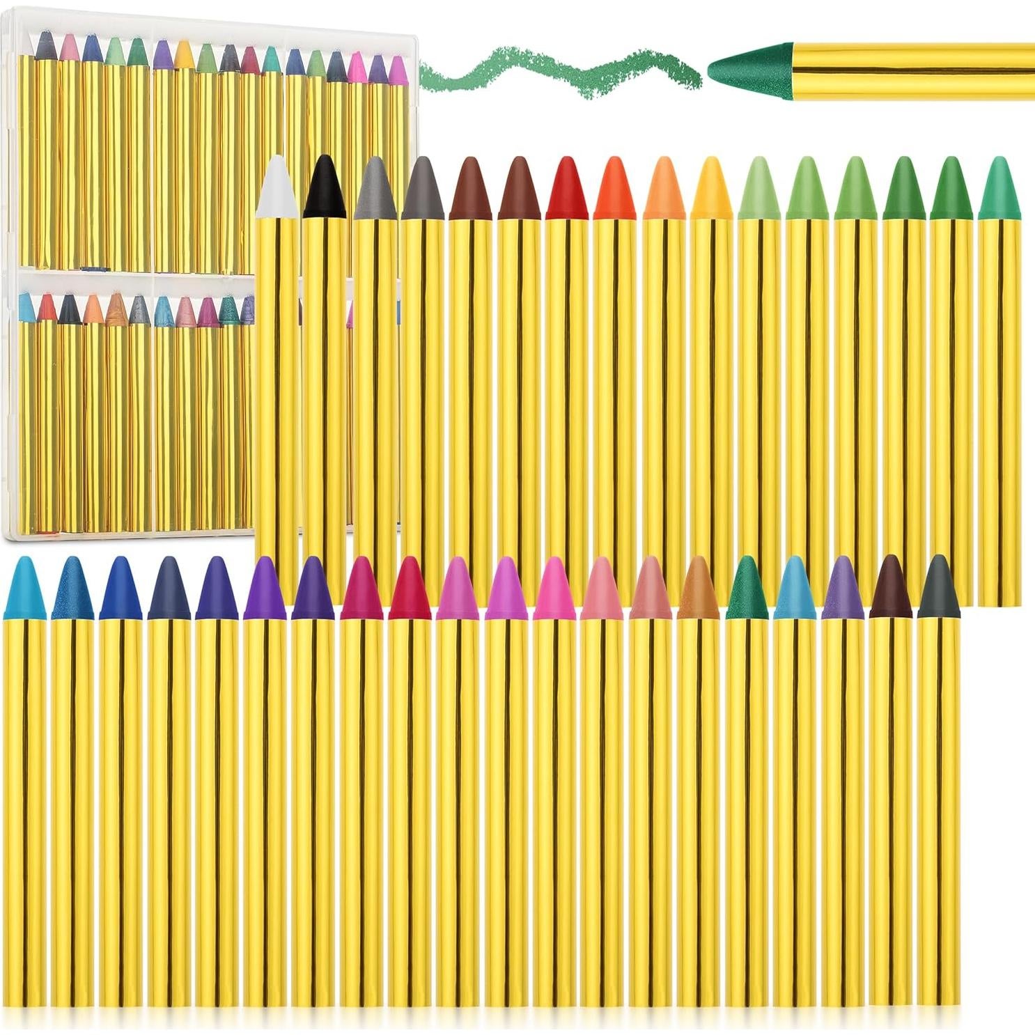 Crayones de Pintura Facial Mr. Pen 36 Colores Lavables