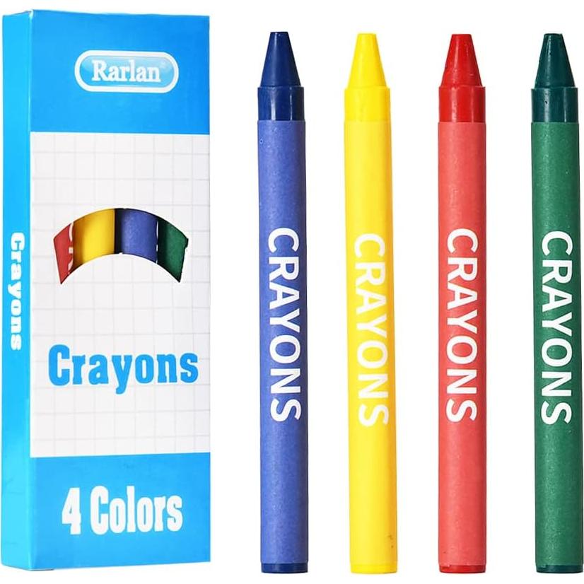 Crayones a granel Rarlan 800 unidades 4 colores clásicos