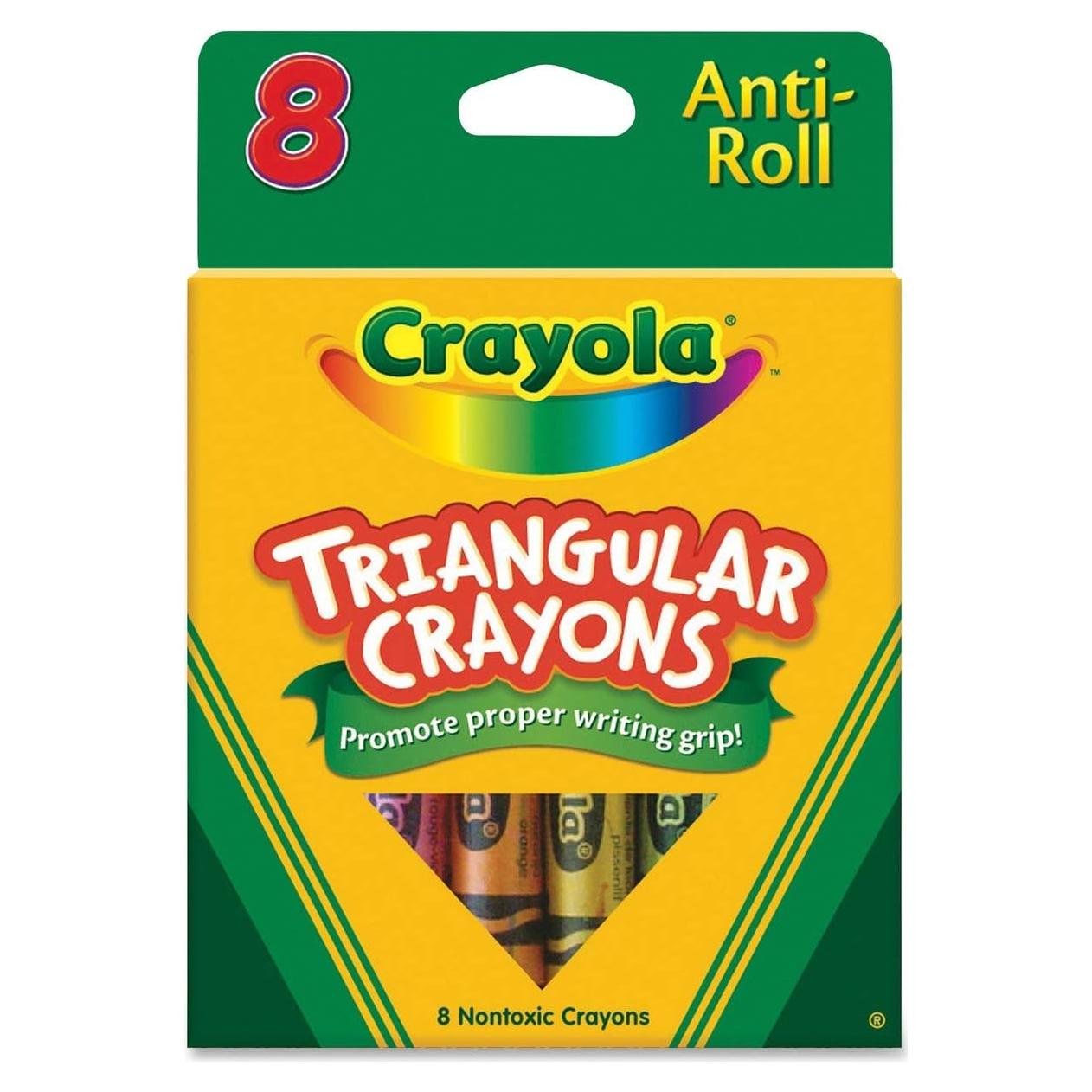 Crayones Triangulares Crayola 8 Colores - Paquete de 48