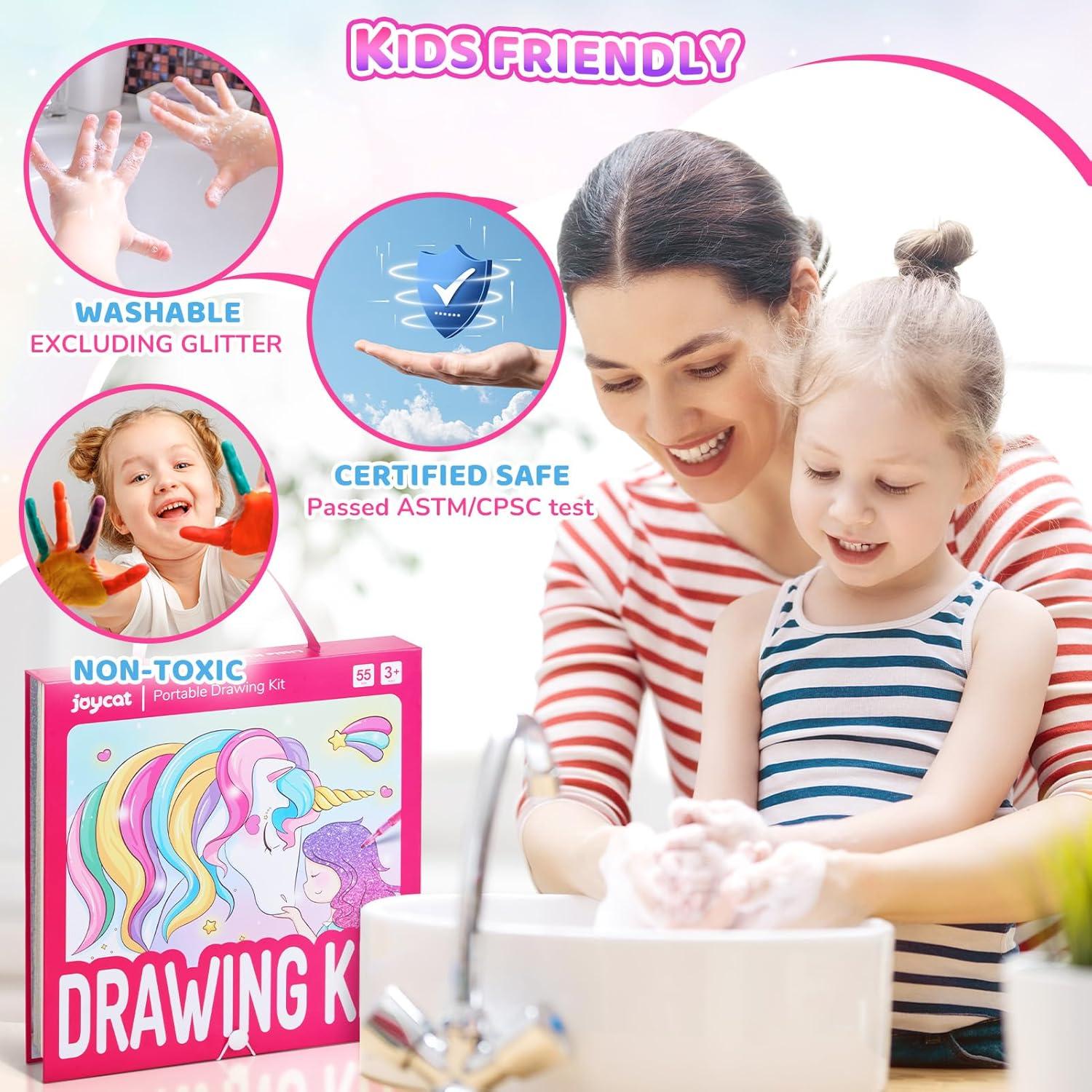 Kit de Dibujo Mágico JoyCat Unicornio 55 Piezas Niños