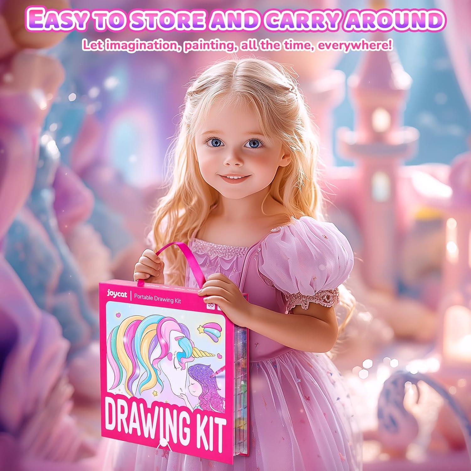 Kit de Dibujo Mágico JoyCat Unicornio 55 Piezas Niños