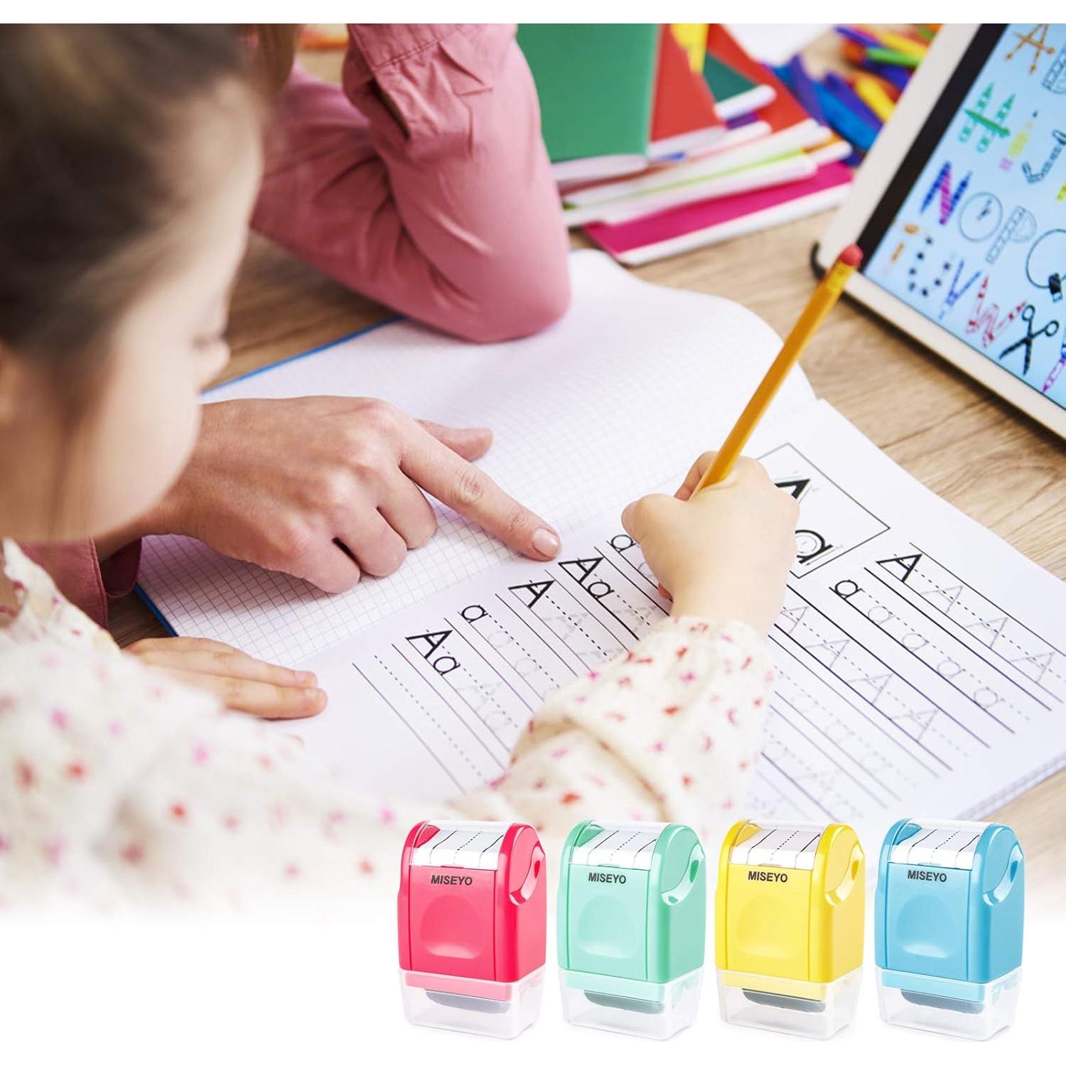 Sello Rodante de Escritura Miseyo Amarillo - Práctica para Niños