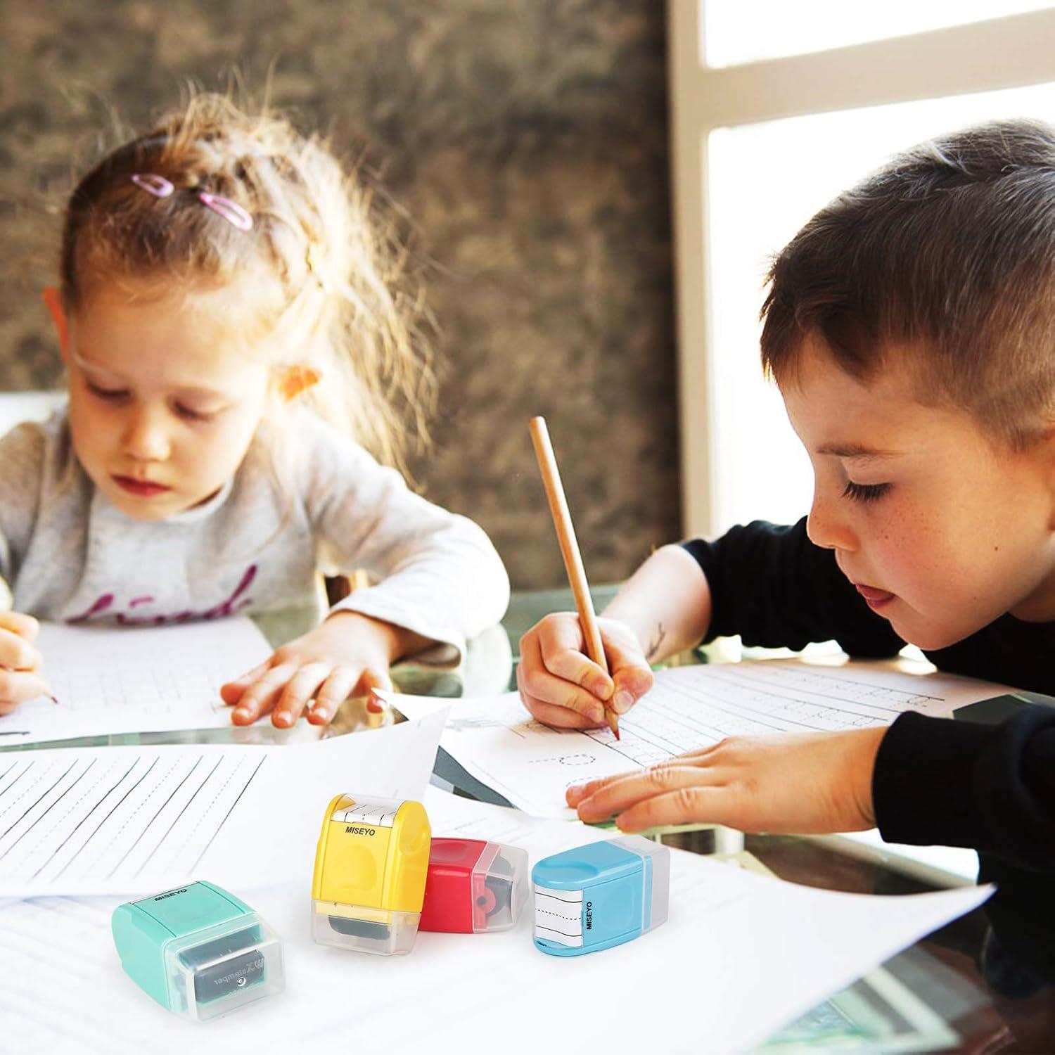 Sello Rodante de Escritura Miseyo Amarillo - Práctica para Niños